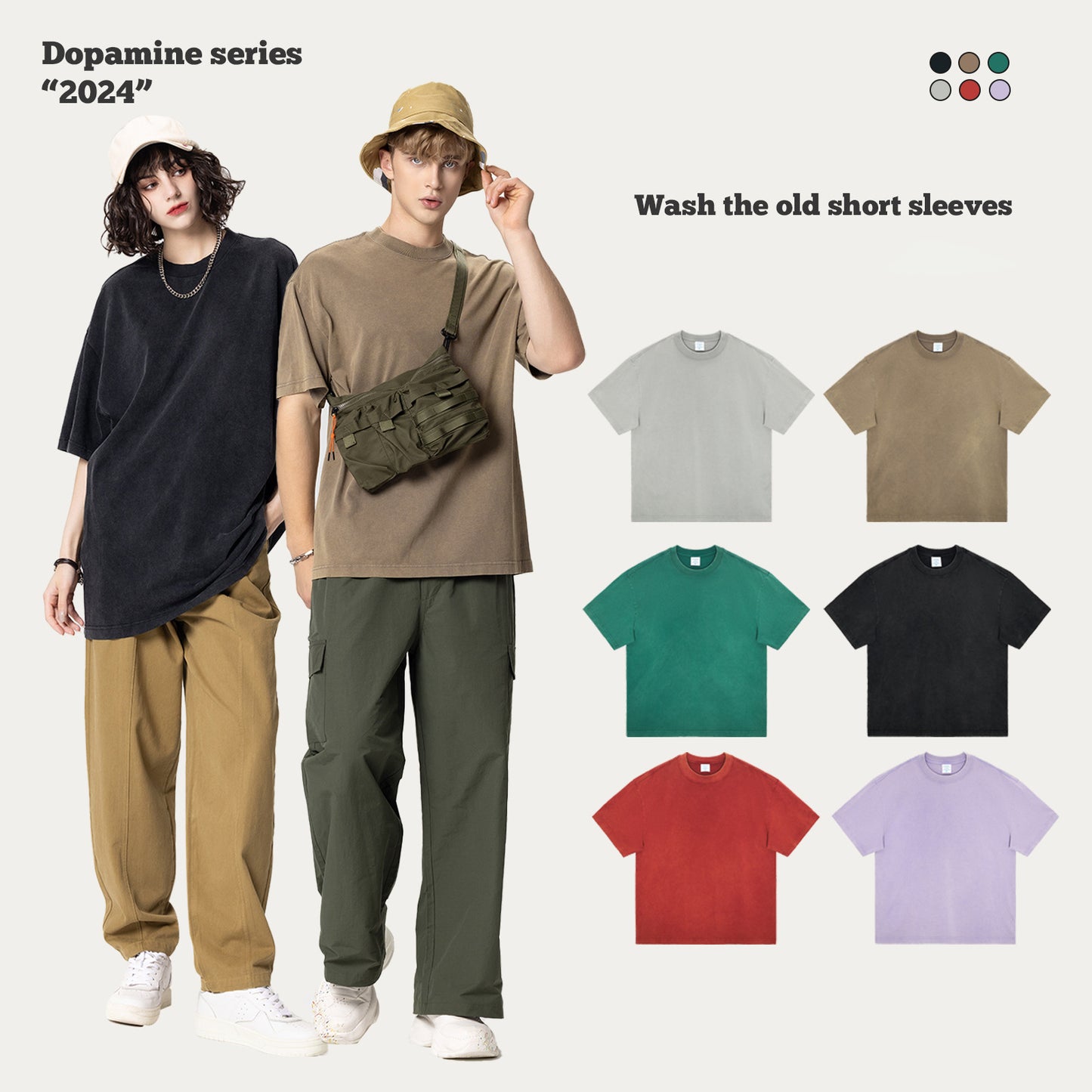 Lapel Collar Short Sleeve Polo Shirts