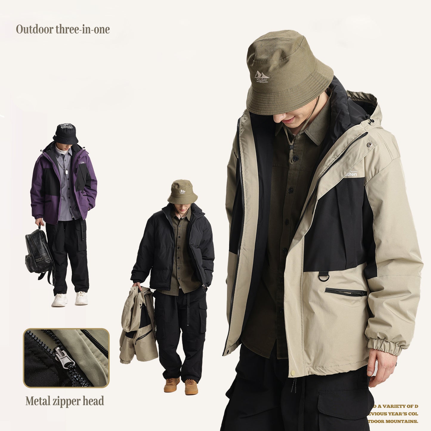 Multi-Function Detachable Outdoor Coat