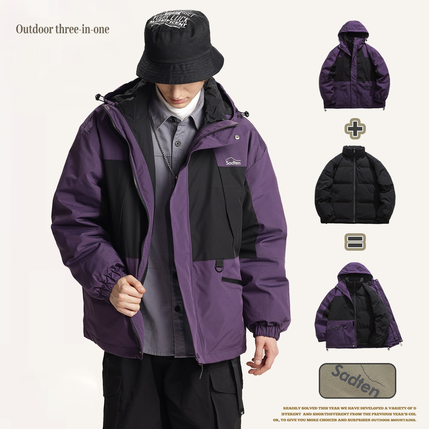 Multi-Function Detachable Outdoor Coat