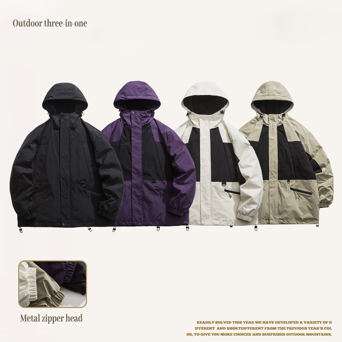 Multi-Function Detachable Outdoor Coat