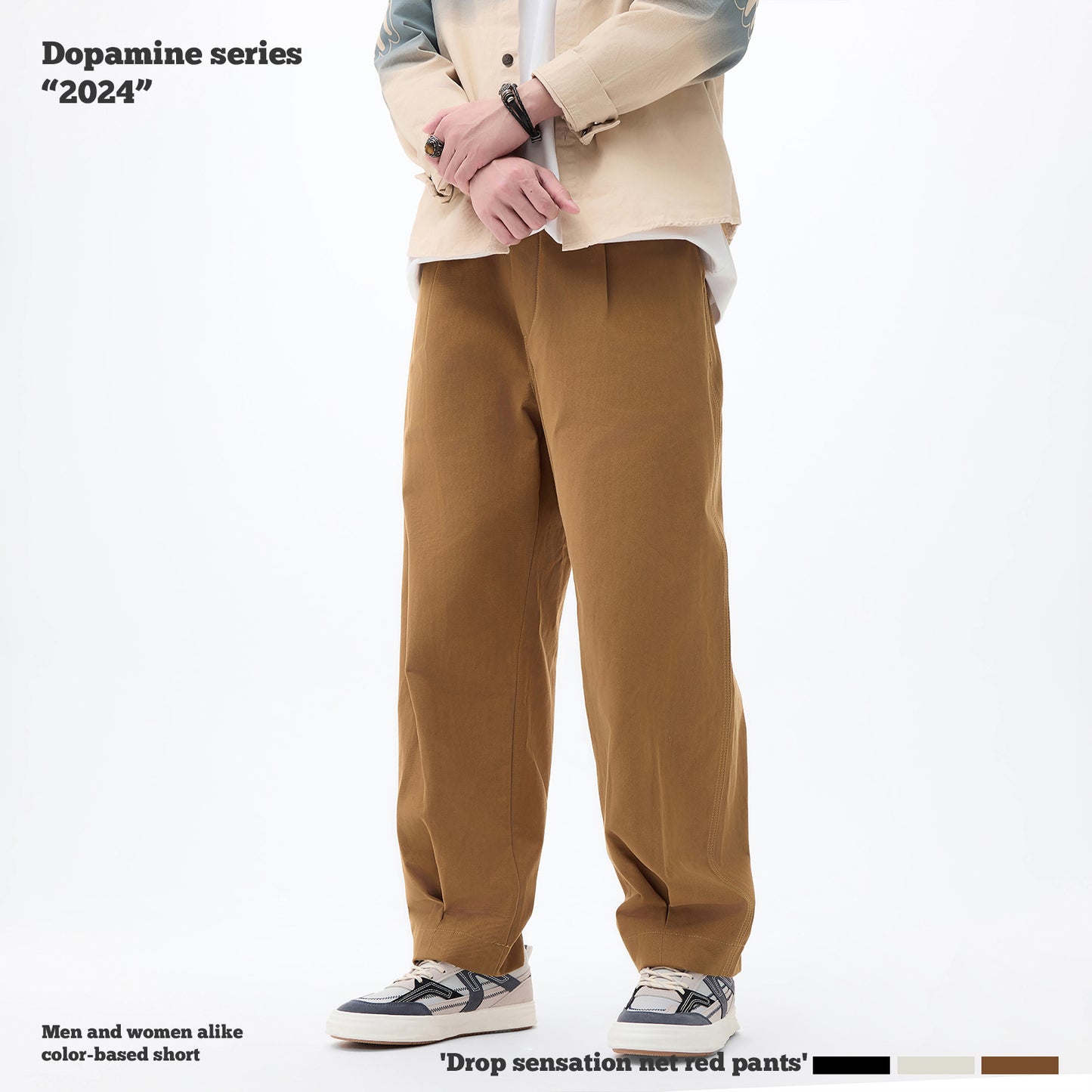 Straight Leg Cuff Pants