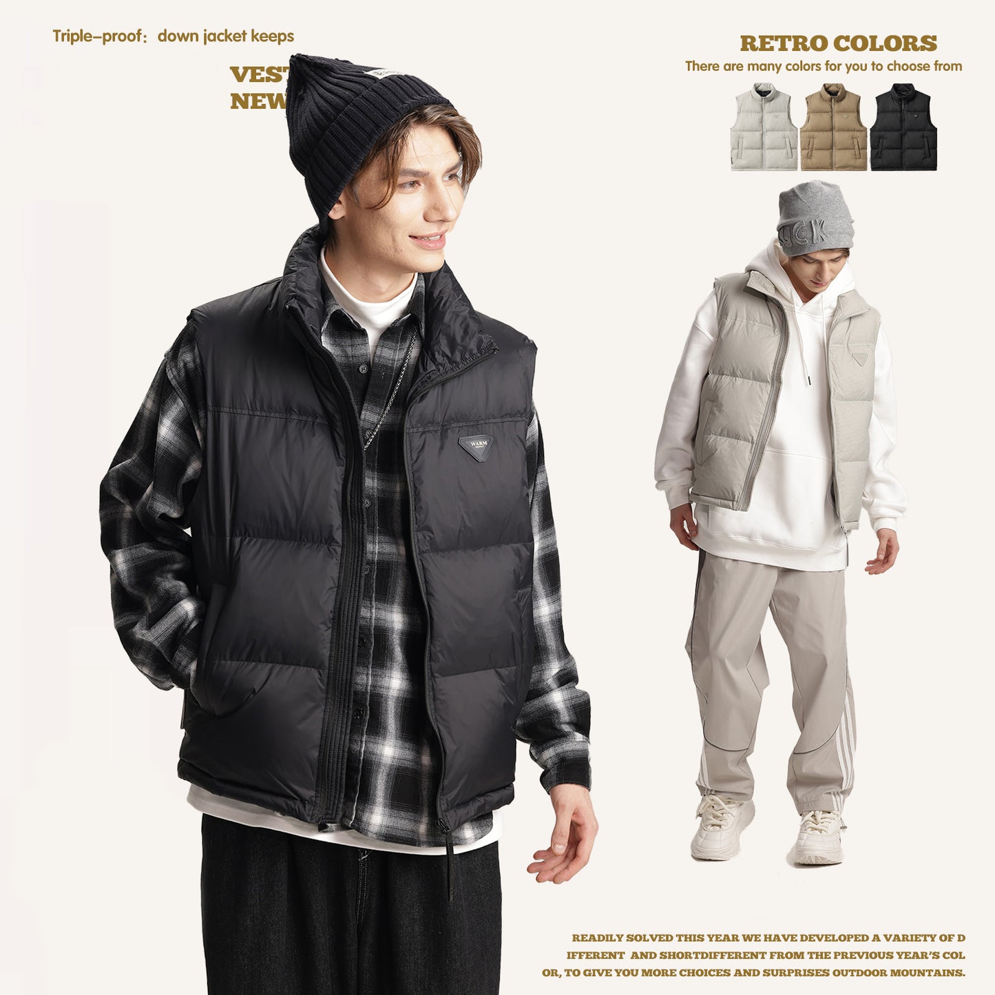 Water-Proof Lightweight Down Vest