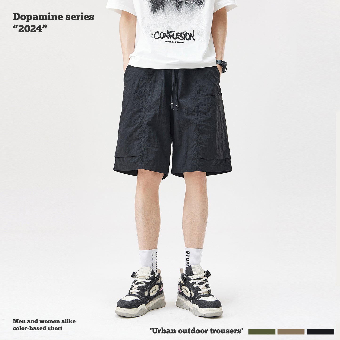 Waterproof Woven Cargo Shorts