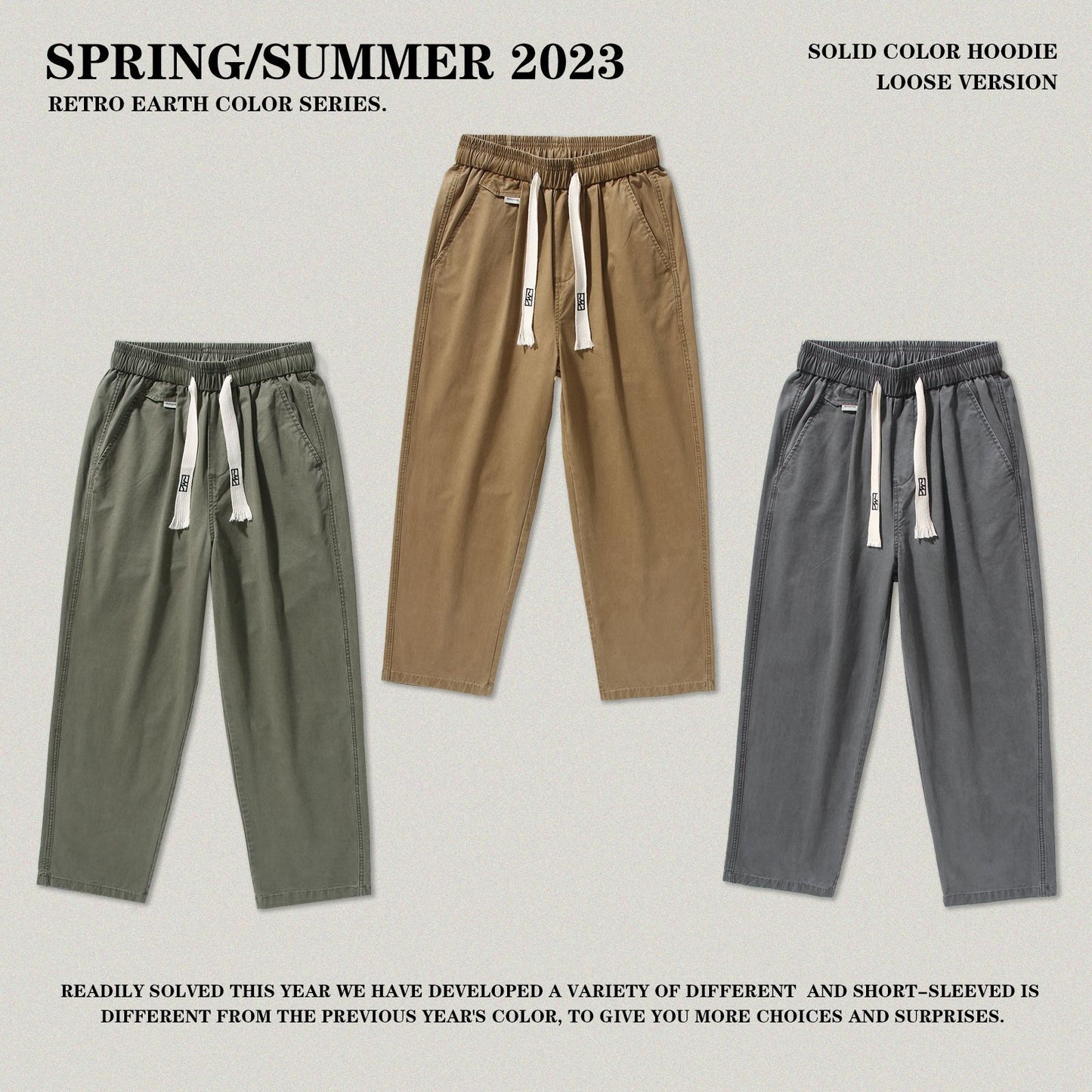 Wash Straight Leg Pants