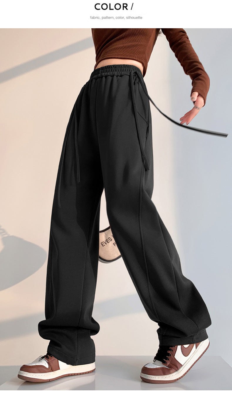 Wide Leg Fleece Sweatpants