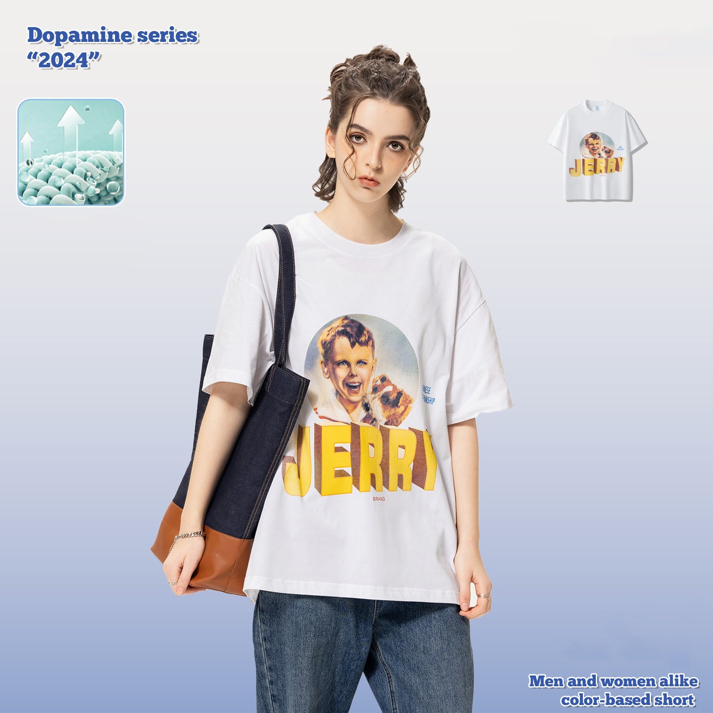 Printed Sorona Ice Silk Short Sleeve Tee