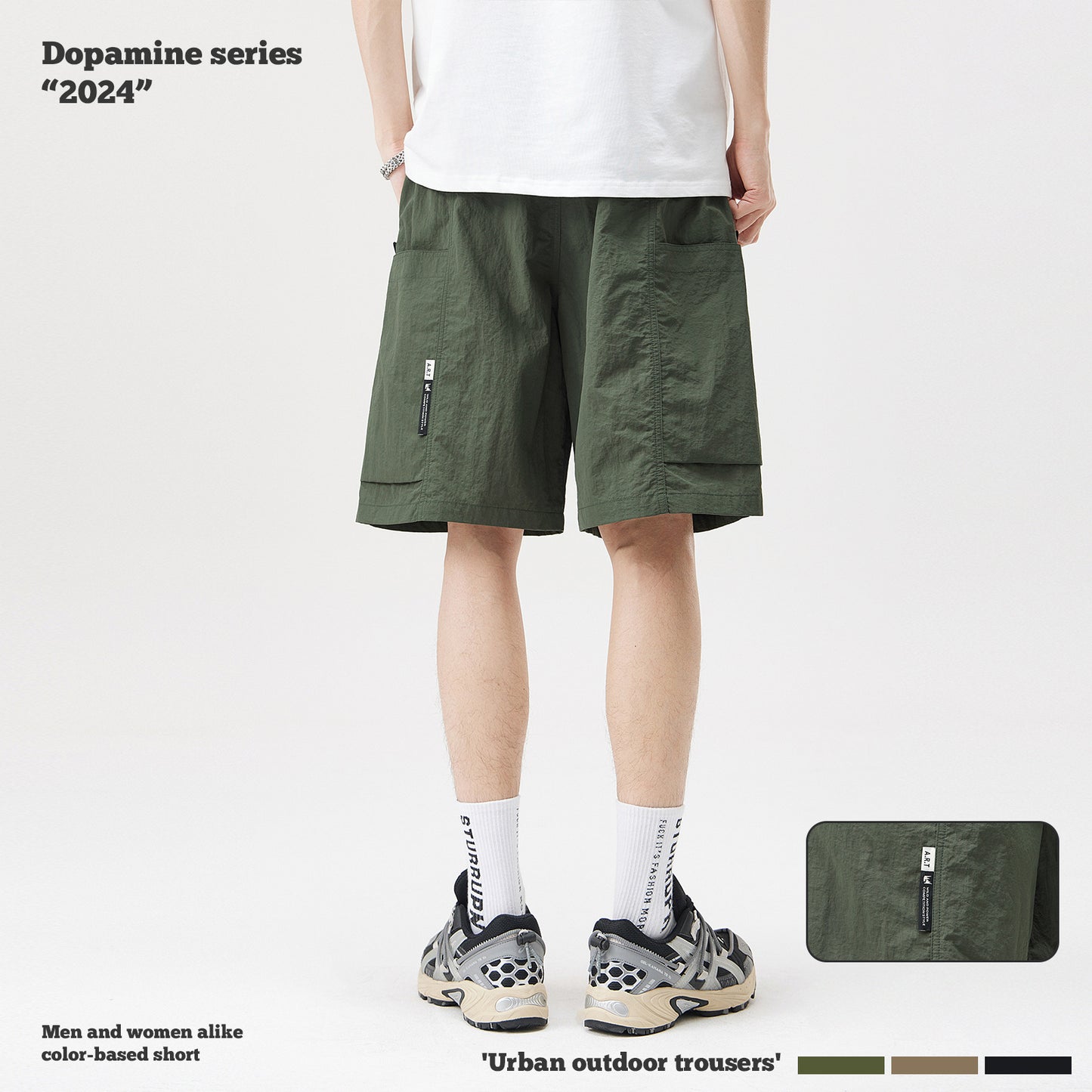 Waterproof Woven Cargo Shorts