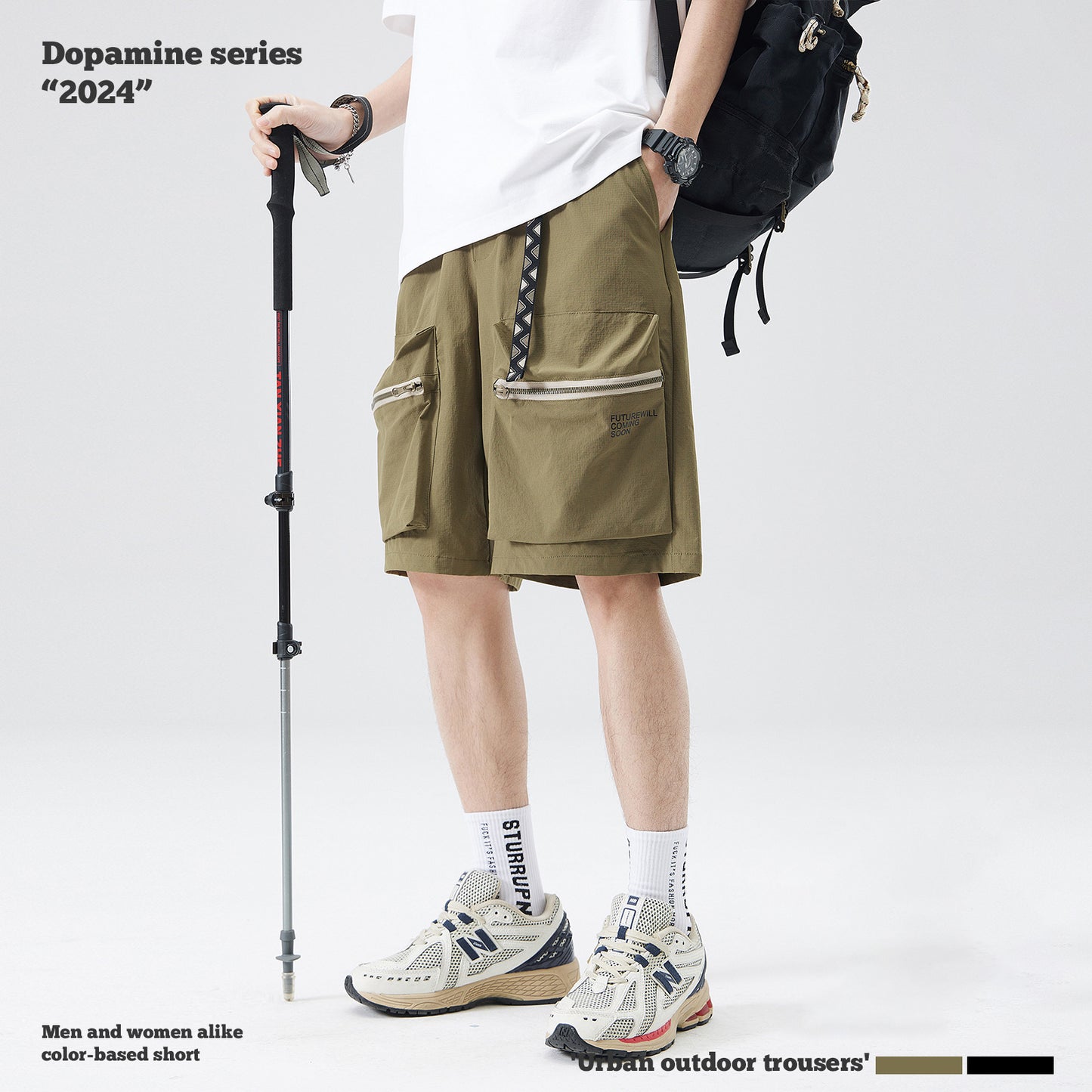 Waterproof Woven Cargo Shorts