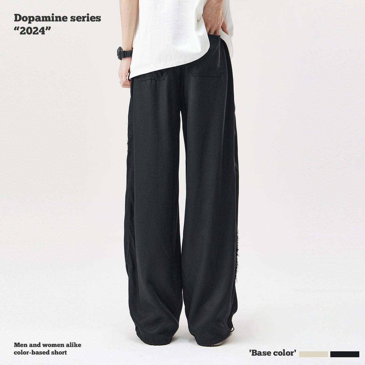 Embroidered Wide Leg Pants