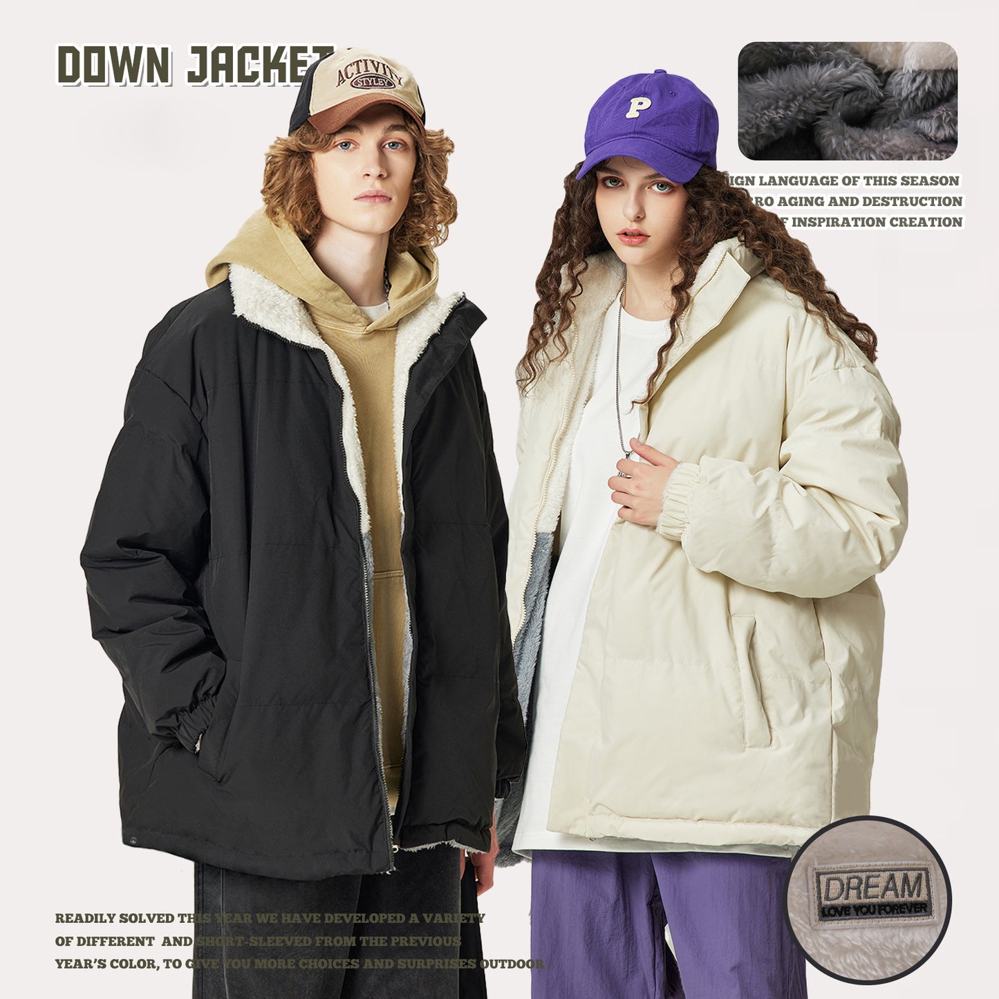 Reversible Full-Zip Fleece Coat