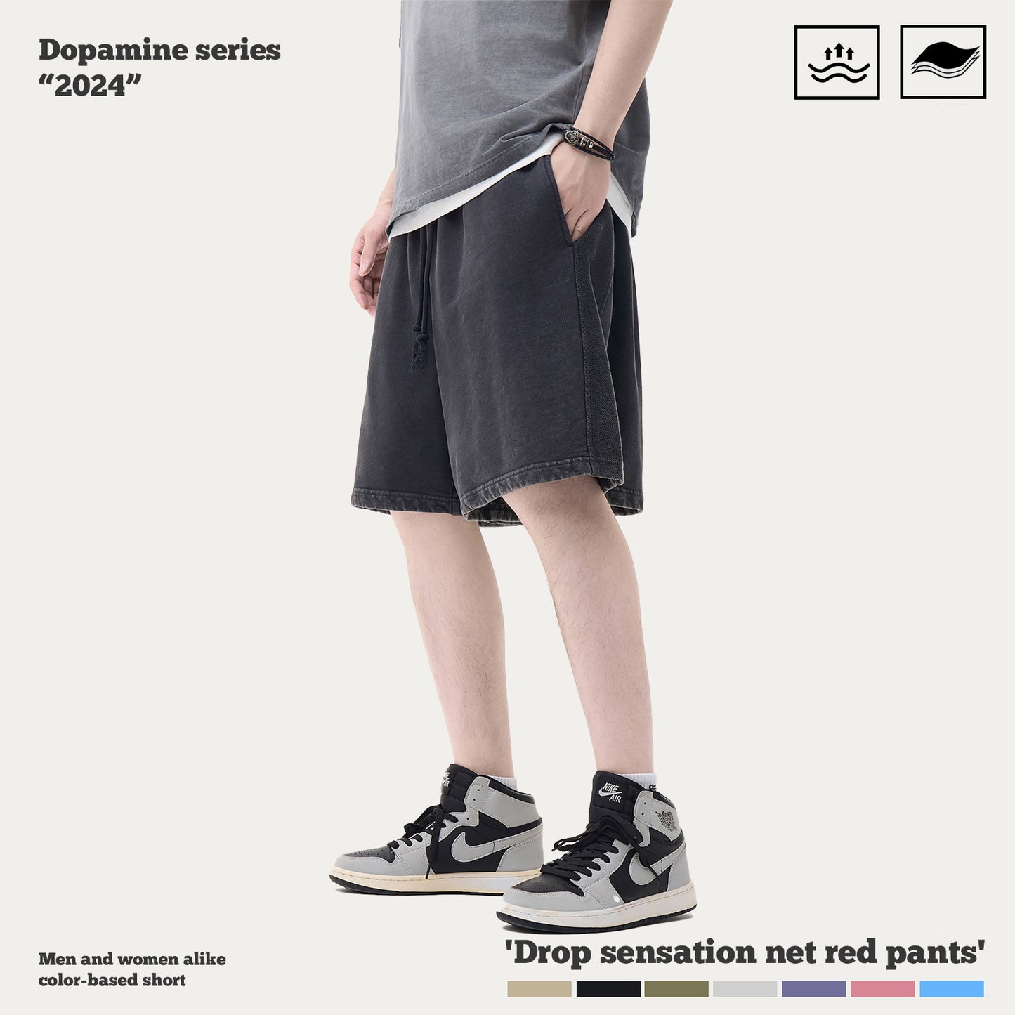 Dopamine Wash Casual Shorts