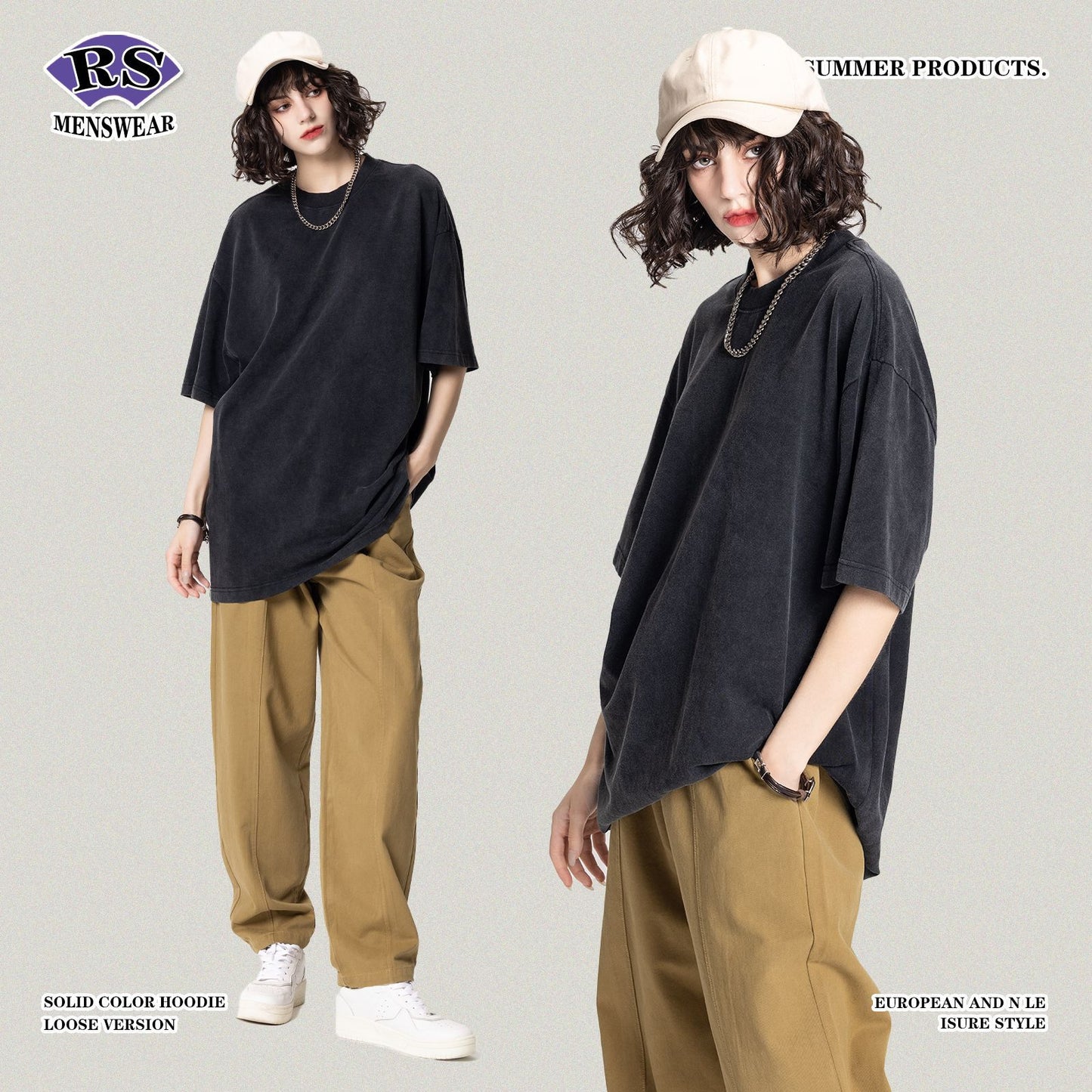 Lapel Collar Short Sleeve Polo Shirts