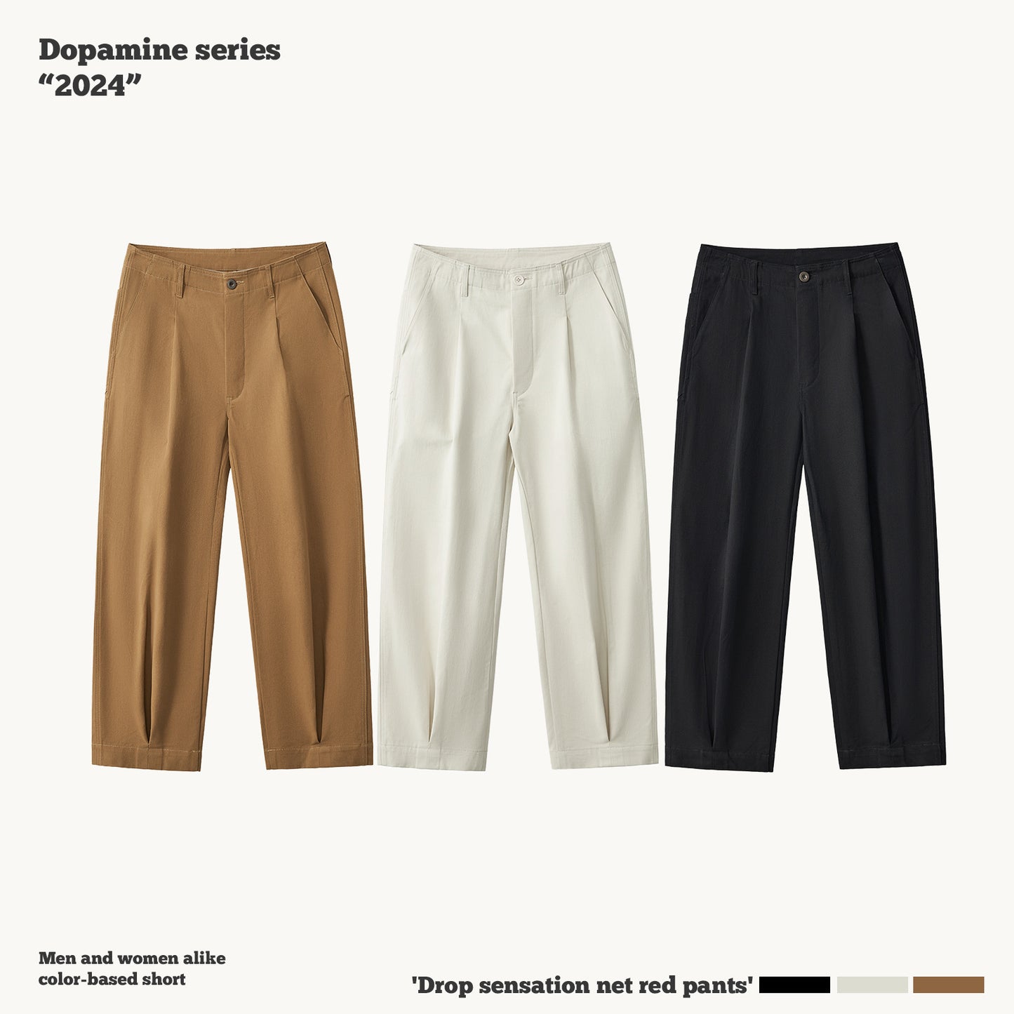 Straight Leg Cuff Pants