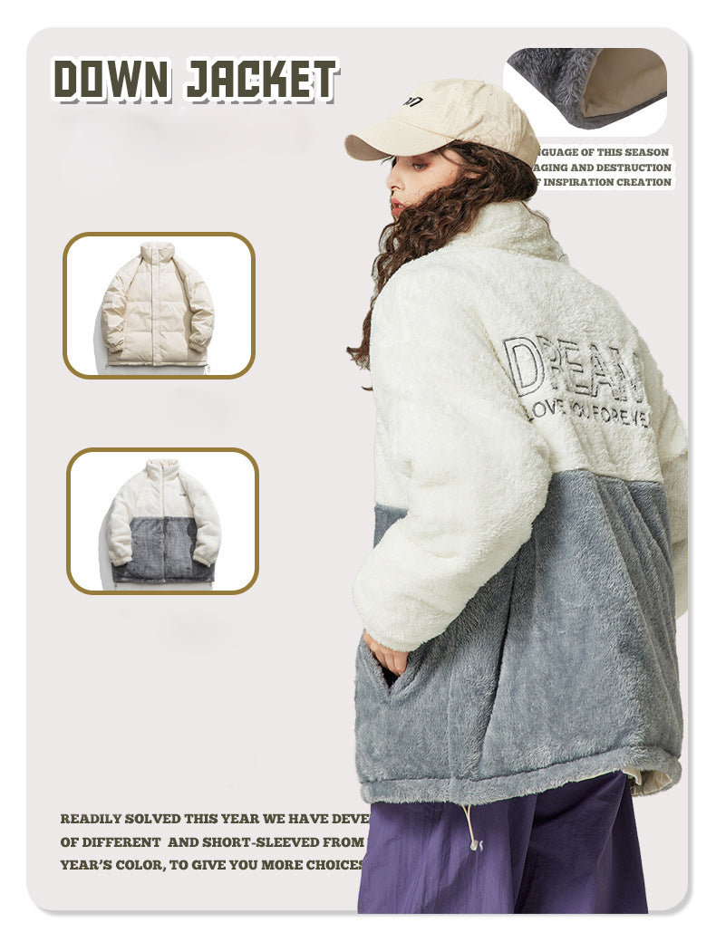 Reversible Full-Zip Fleece Coat
