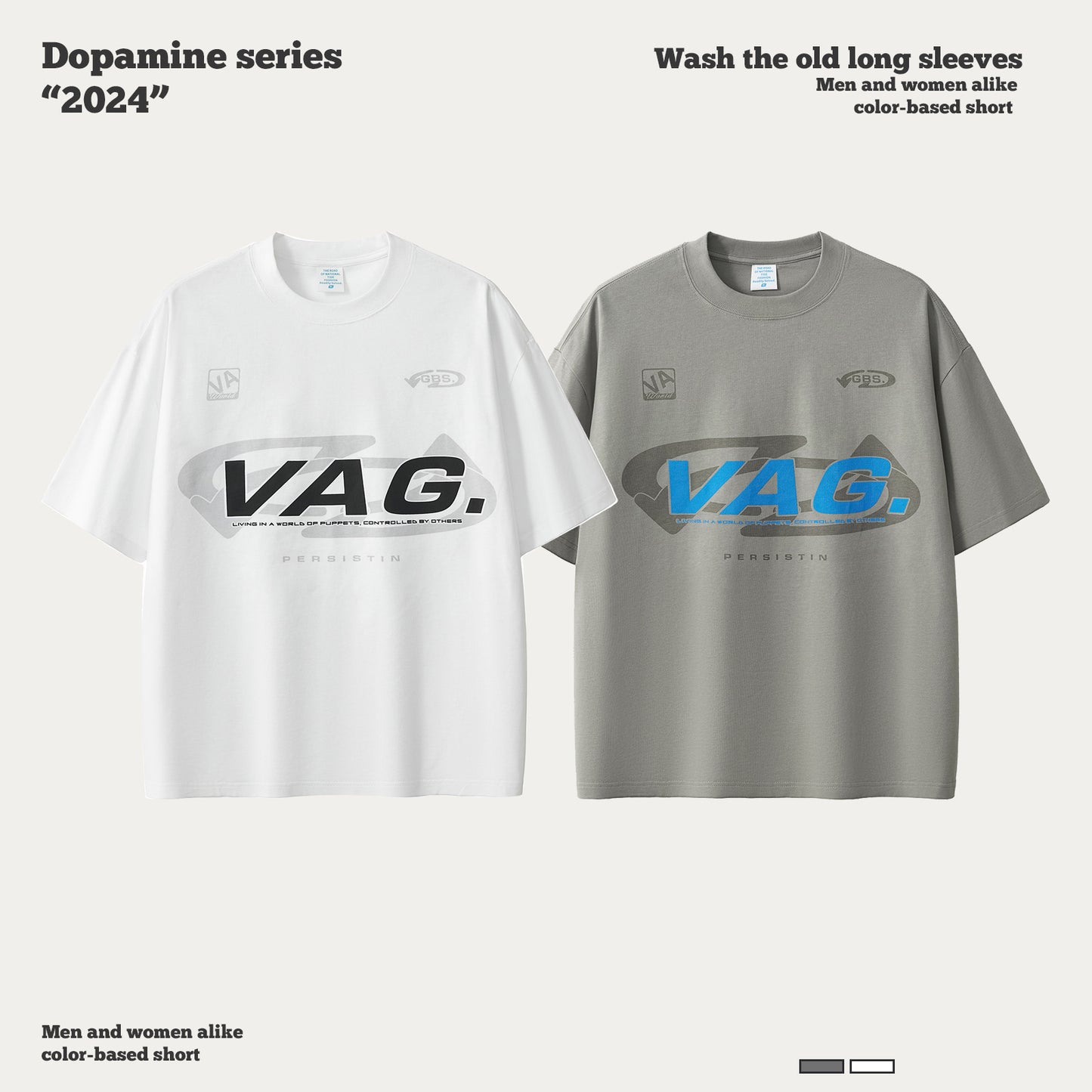 Double-Yarn Short Sleeve Suede Foam Print Tee