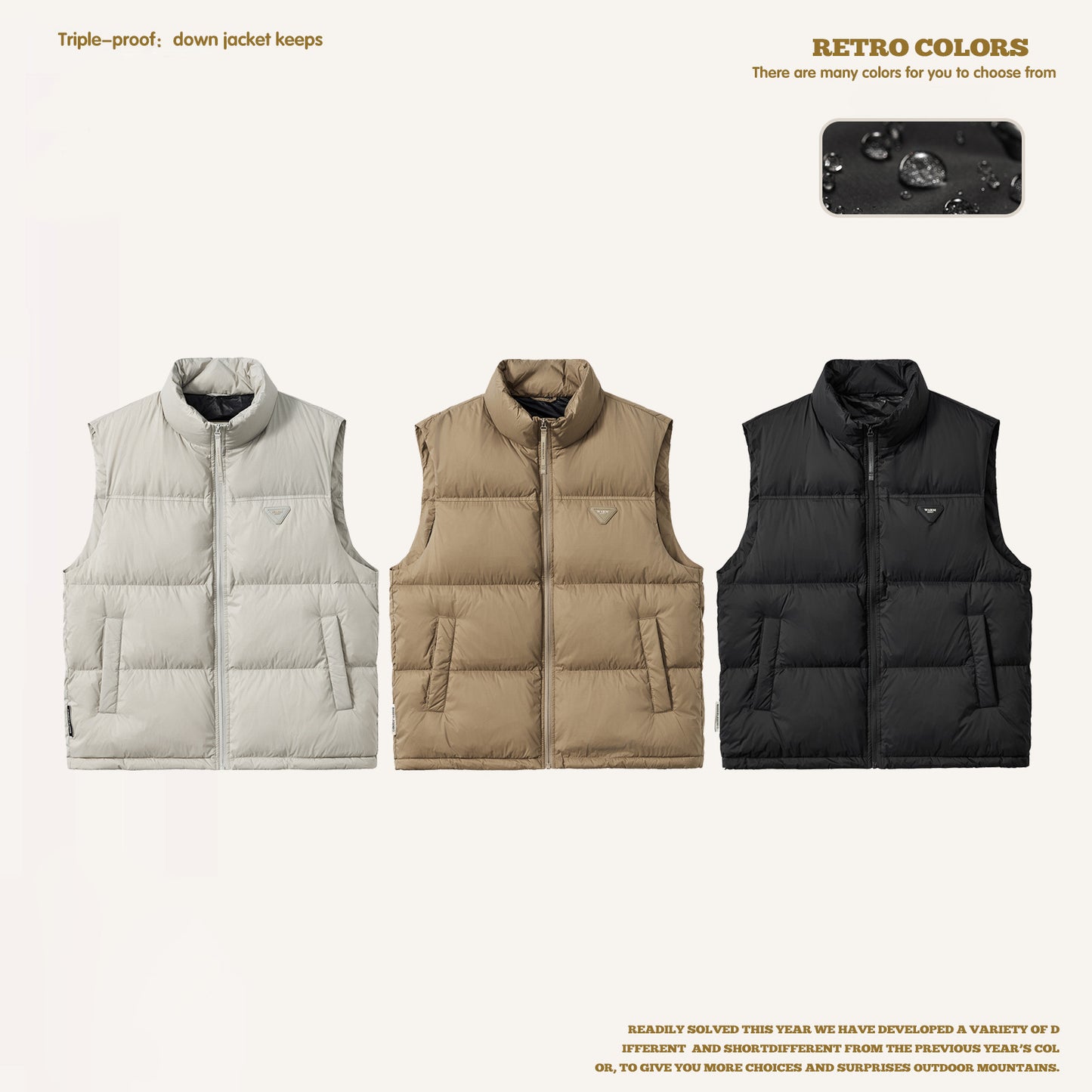 Water-Proof Lightweight Down Vest