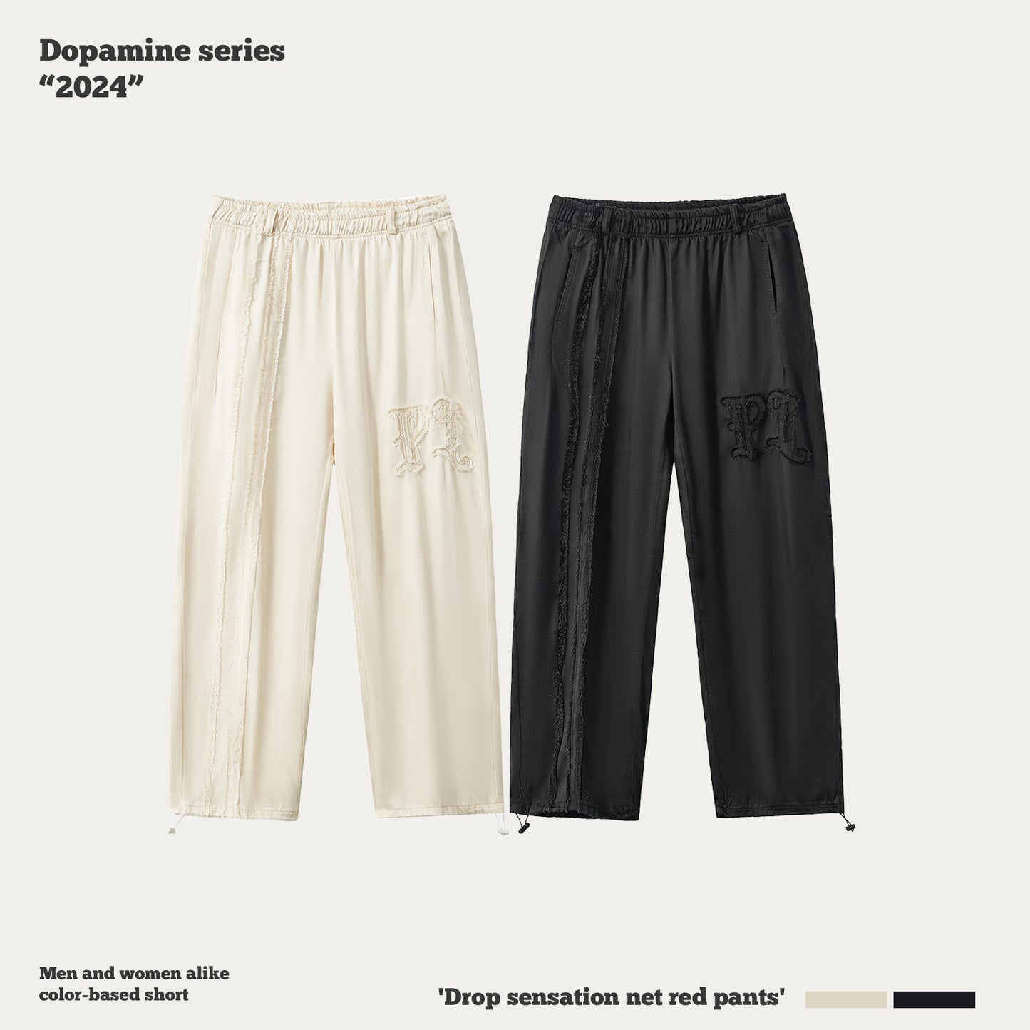 Embroidered Wide Leg Pants
