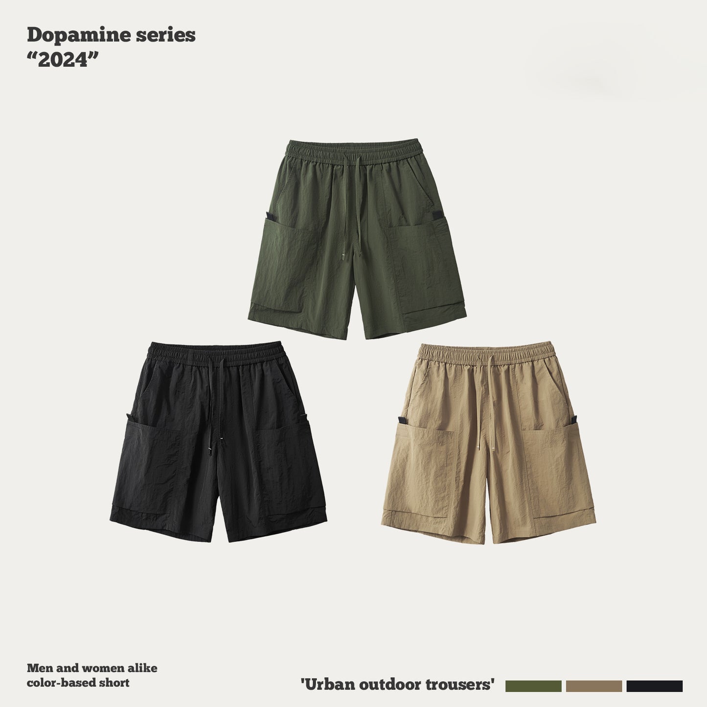 Waterproof Woven Cargo Shorts