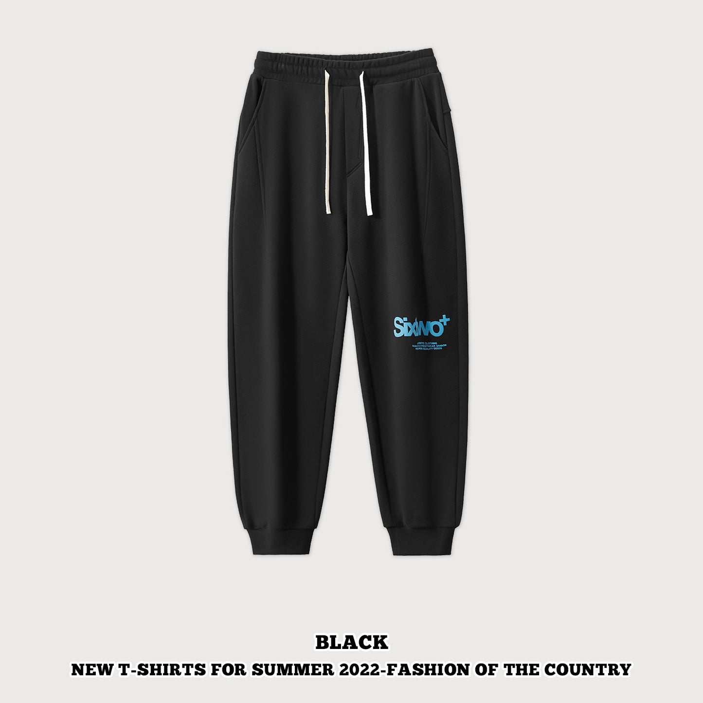 Letter Printed Cuff Sweatpants