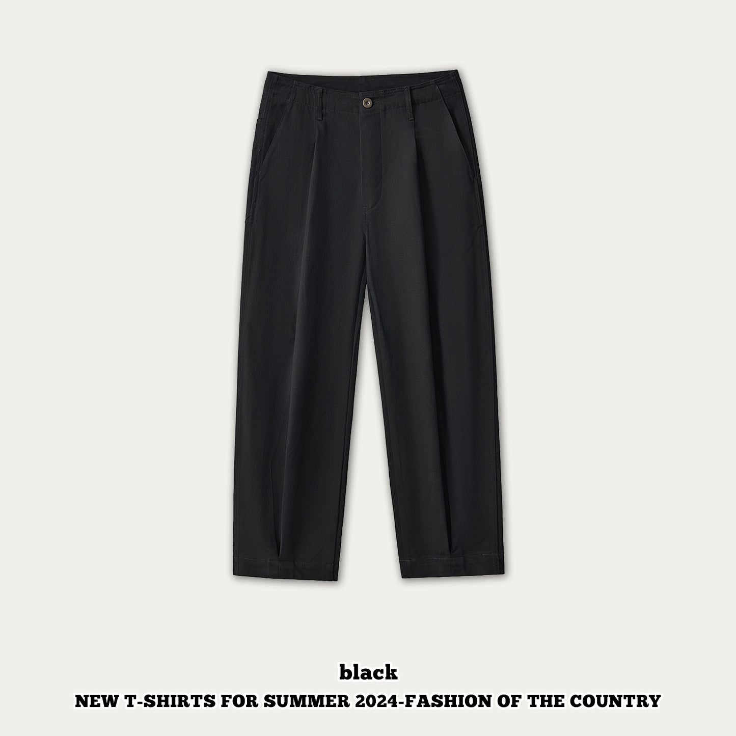 Straight Leg Cuff Pants