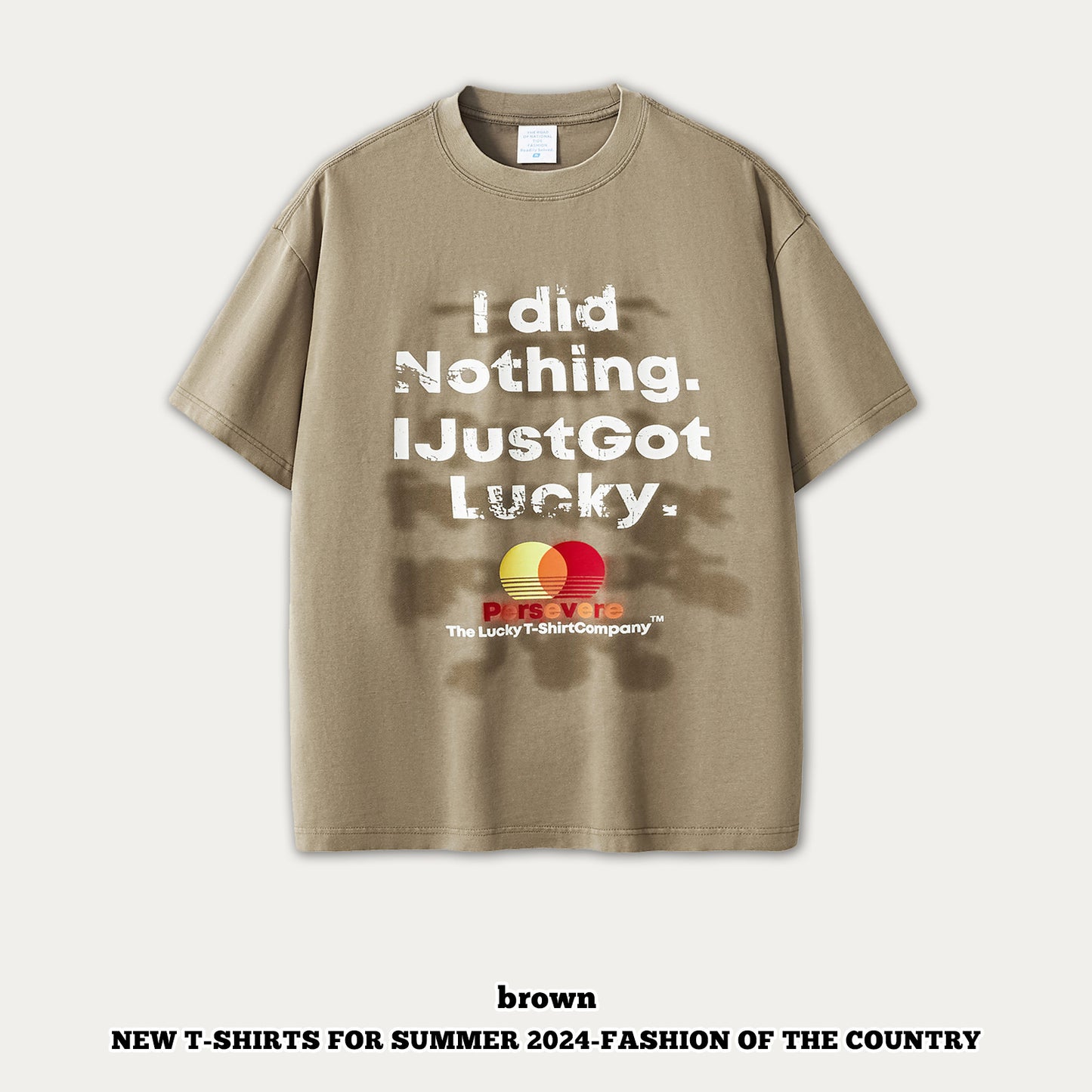 Wash Printed Short Sleeve Tee