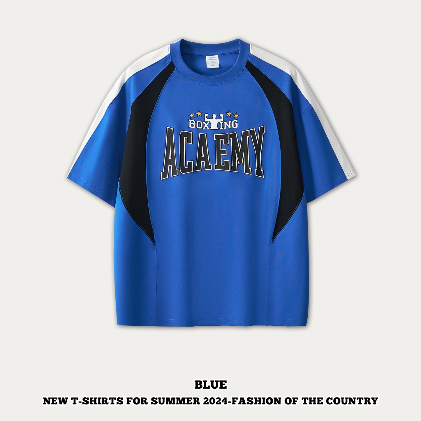 Colorblock Half Sleeve Patchwork Racewear