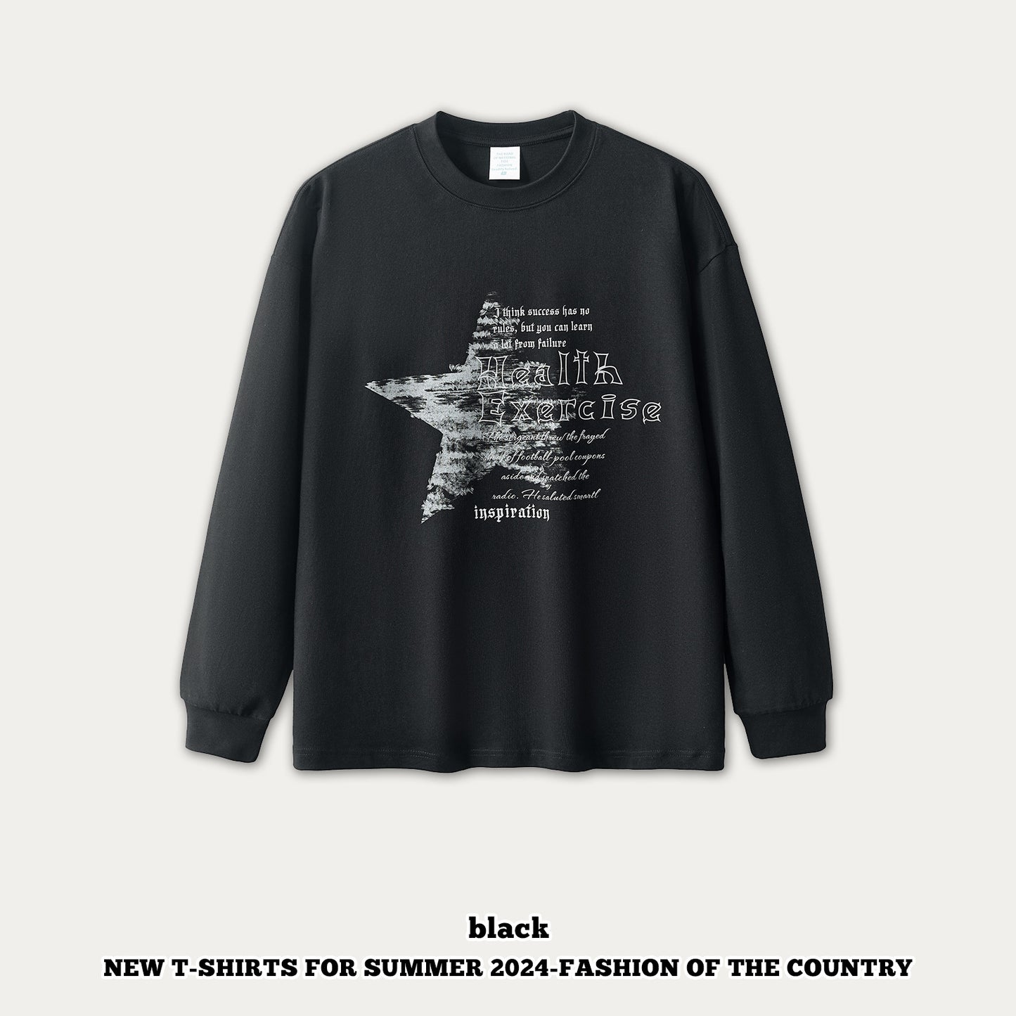 Star Print Long Sleeve Tee