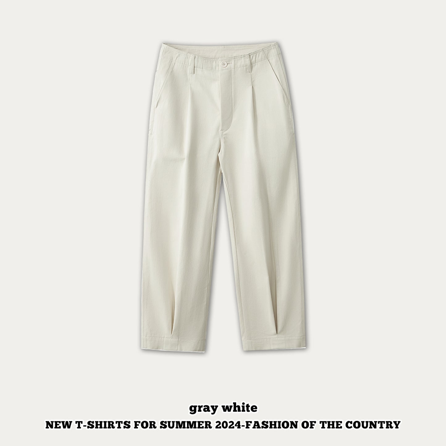 Straight Leg Cuff Pants