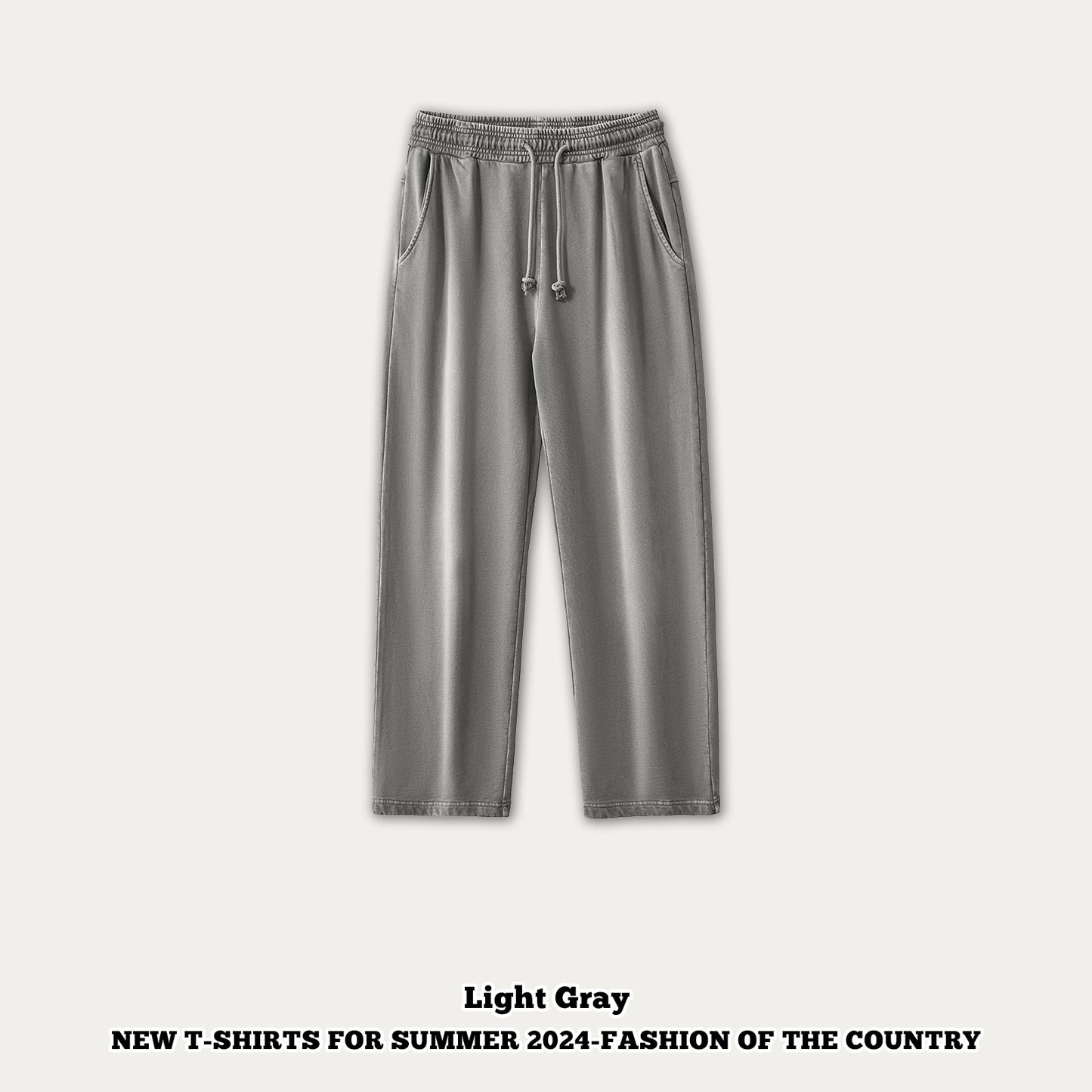 Monkey Wash Wide Leg Long Pants