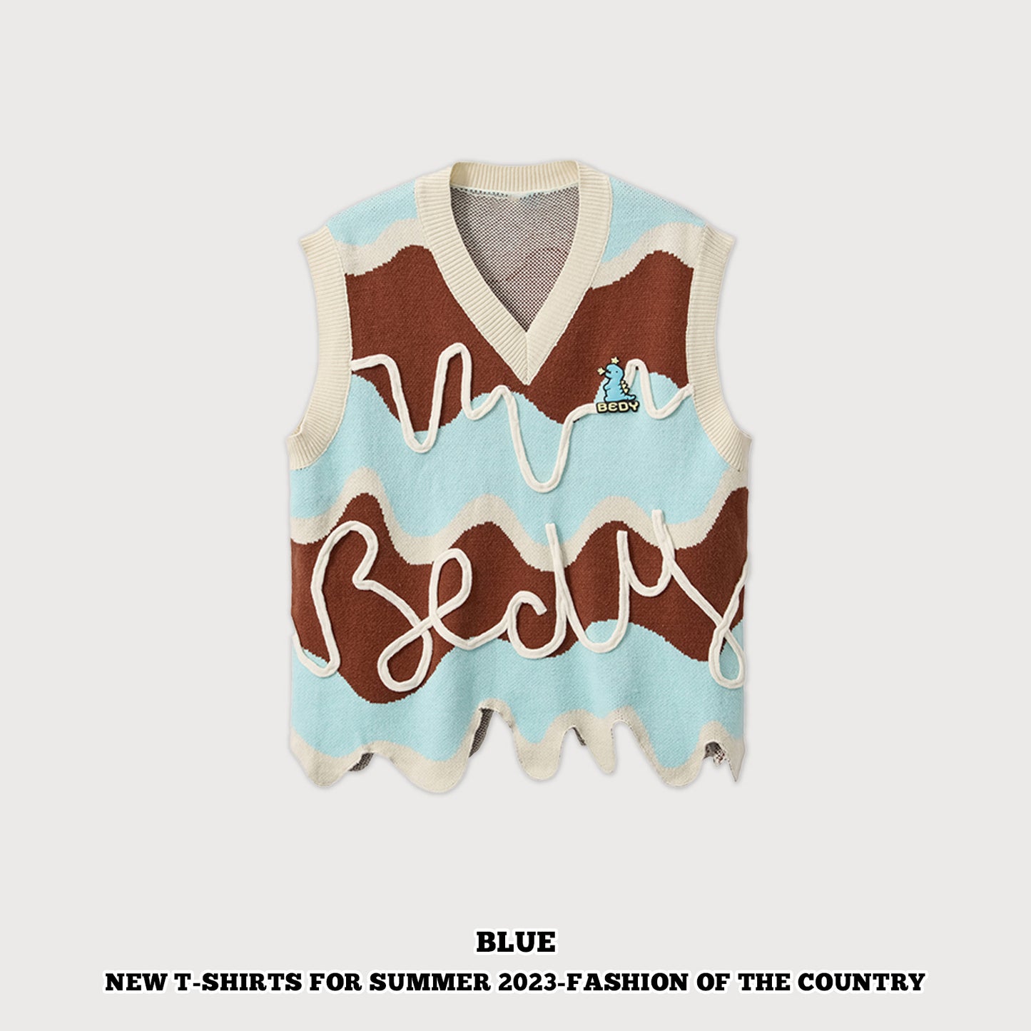Dopamine Corrugated Sweater Vest