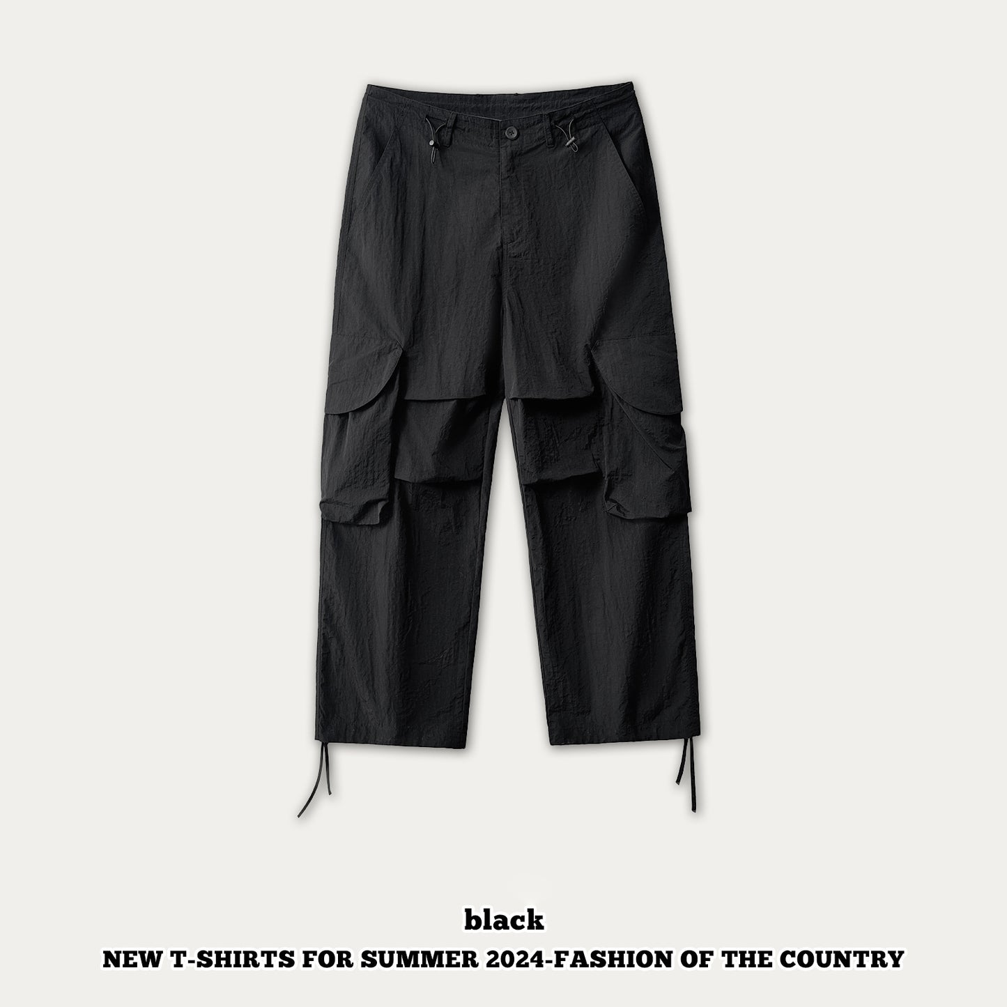 Waterproof Pleated Knee Cargo Pants