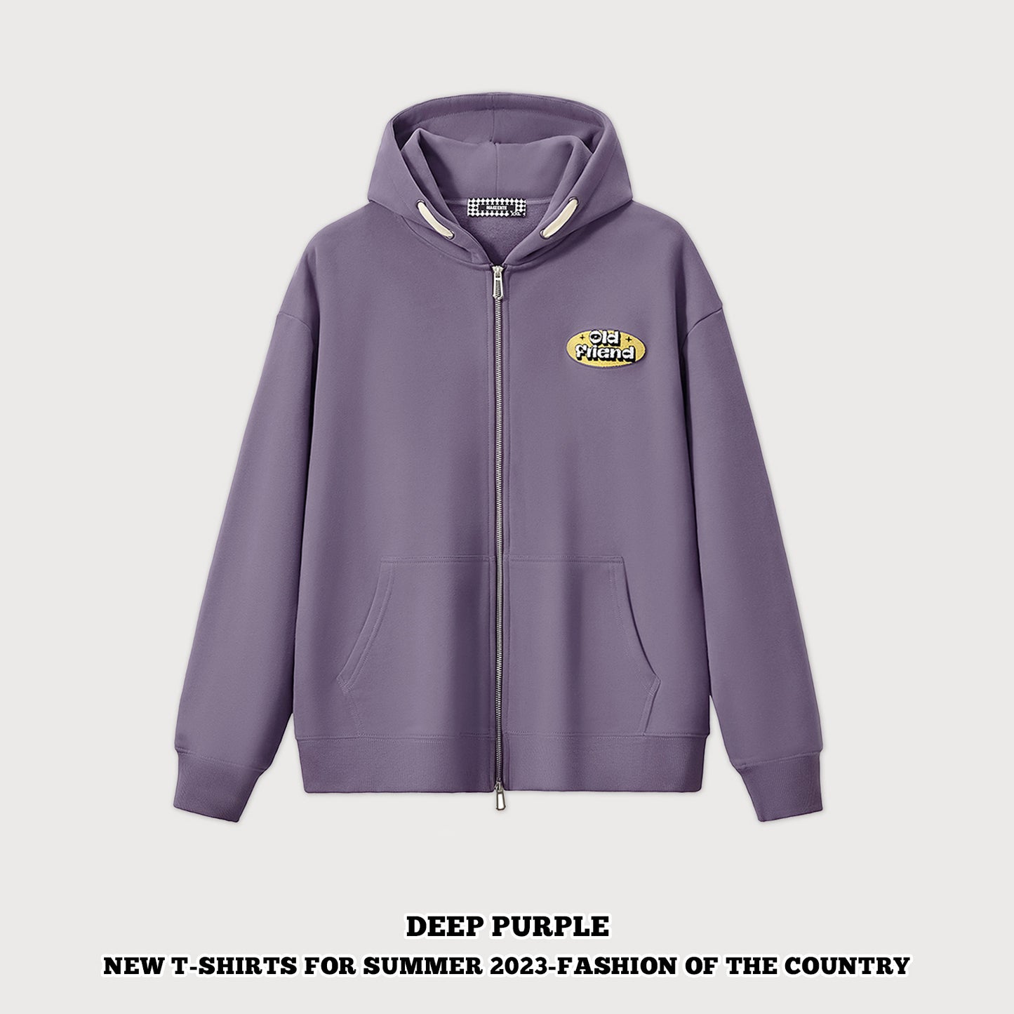 Embroidered Full-Zip Hoodie