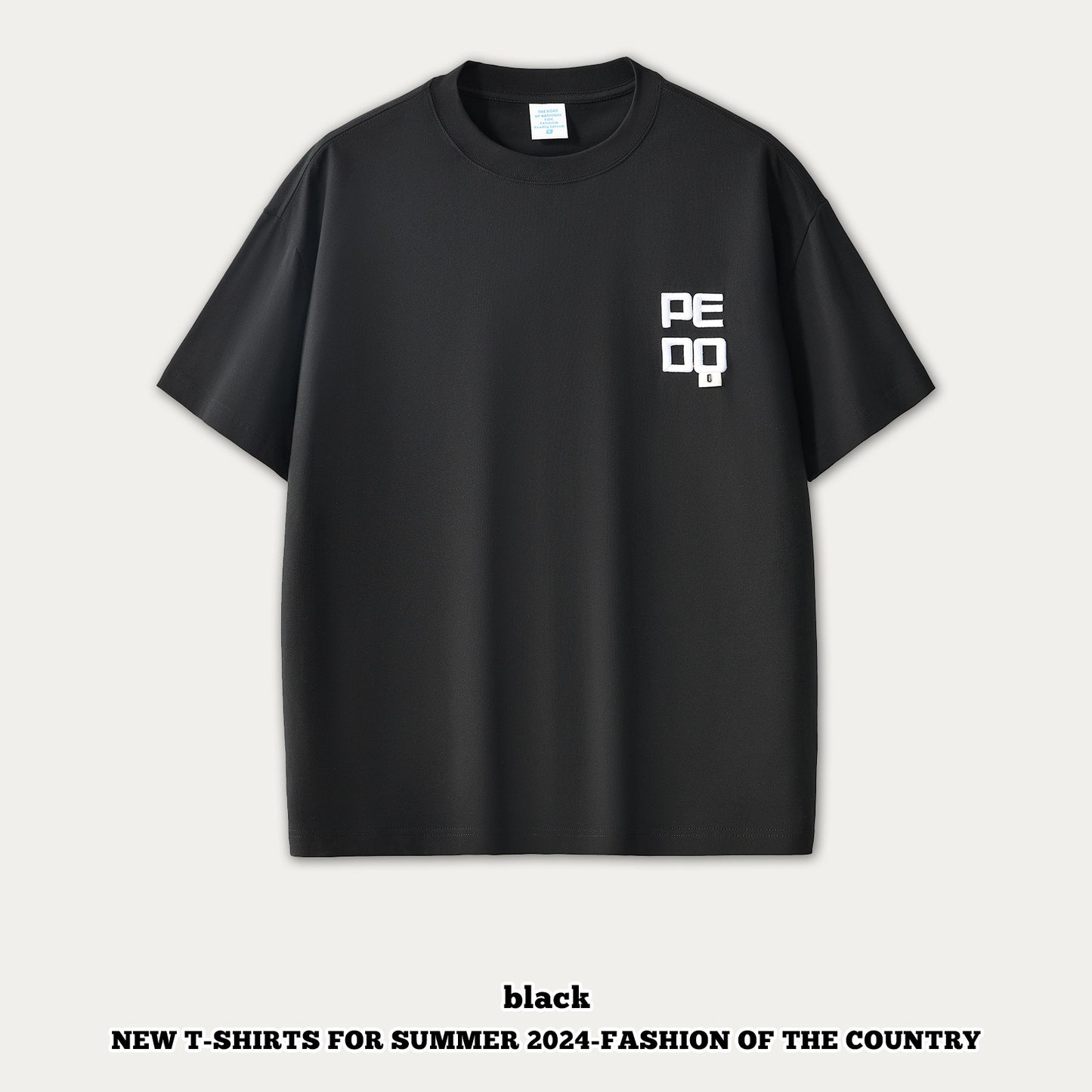 Embroidered Letter Short Sleeve Sorona Coolness Tee