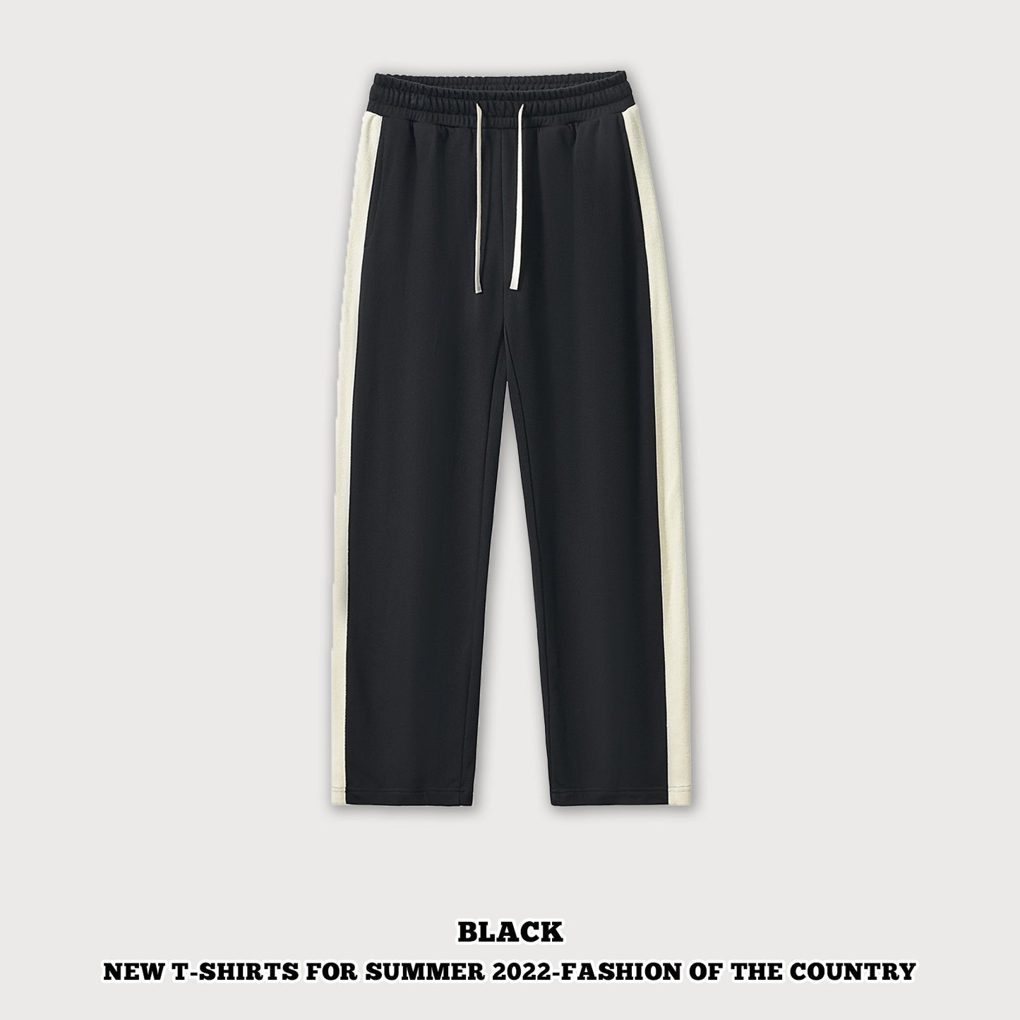 French Terry Patchwork Pants