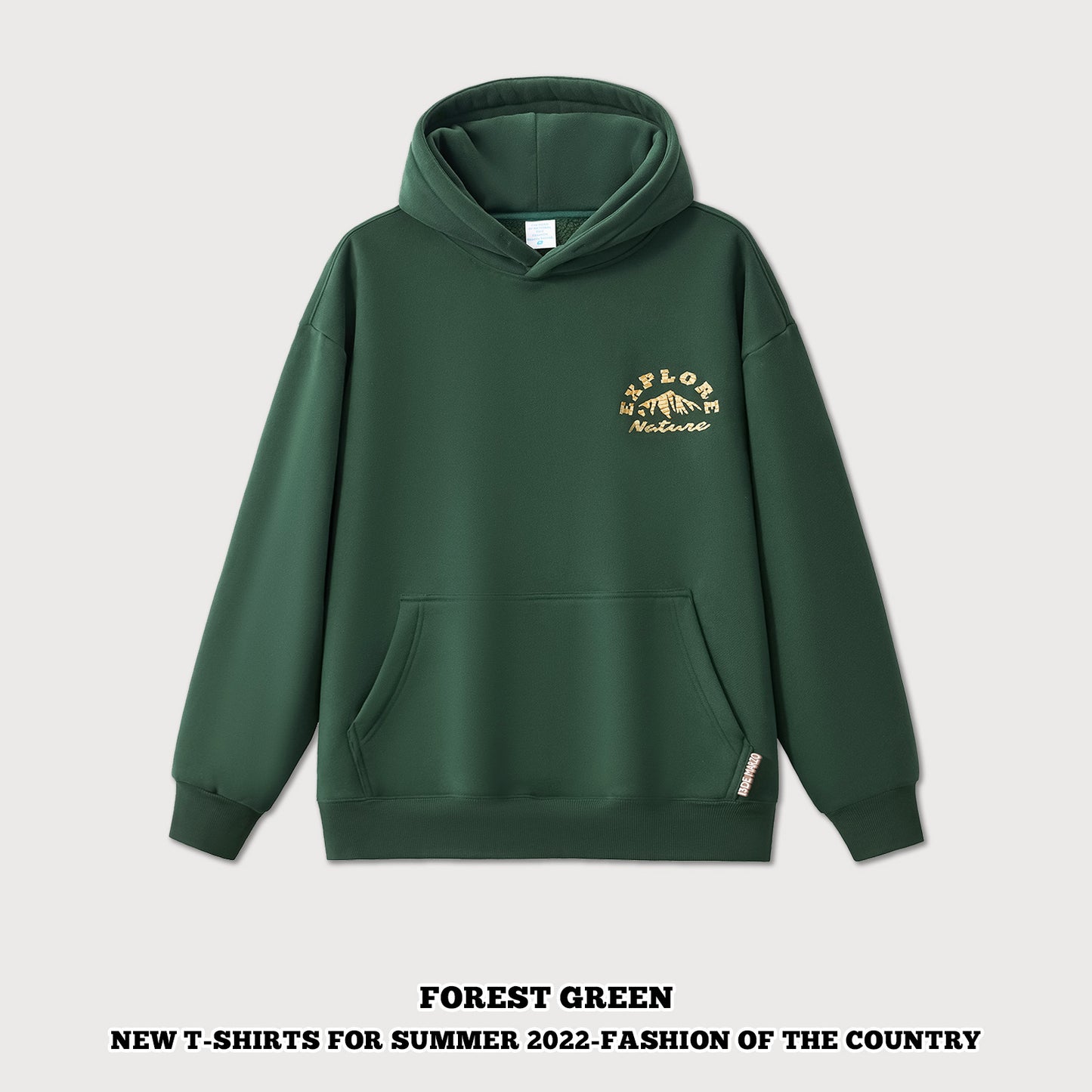 Embroidered Fleece Hoodie