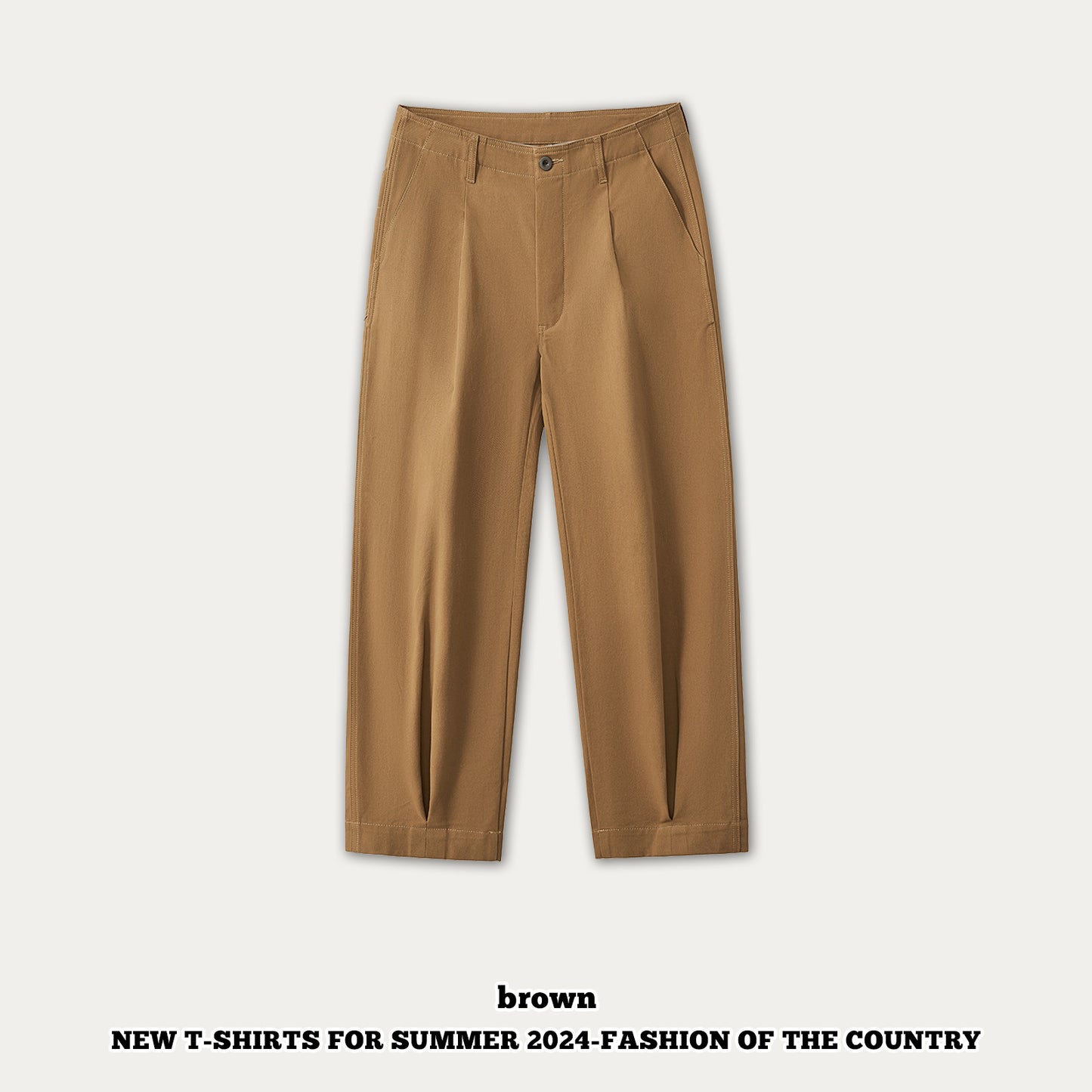 Straight Leg Cuff Pants