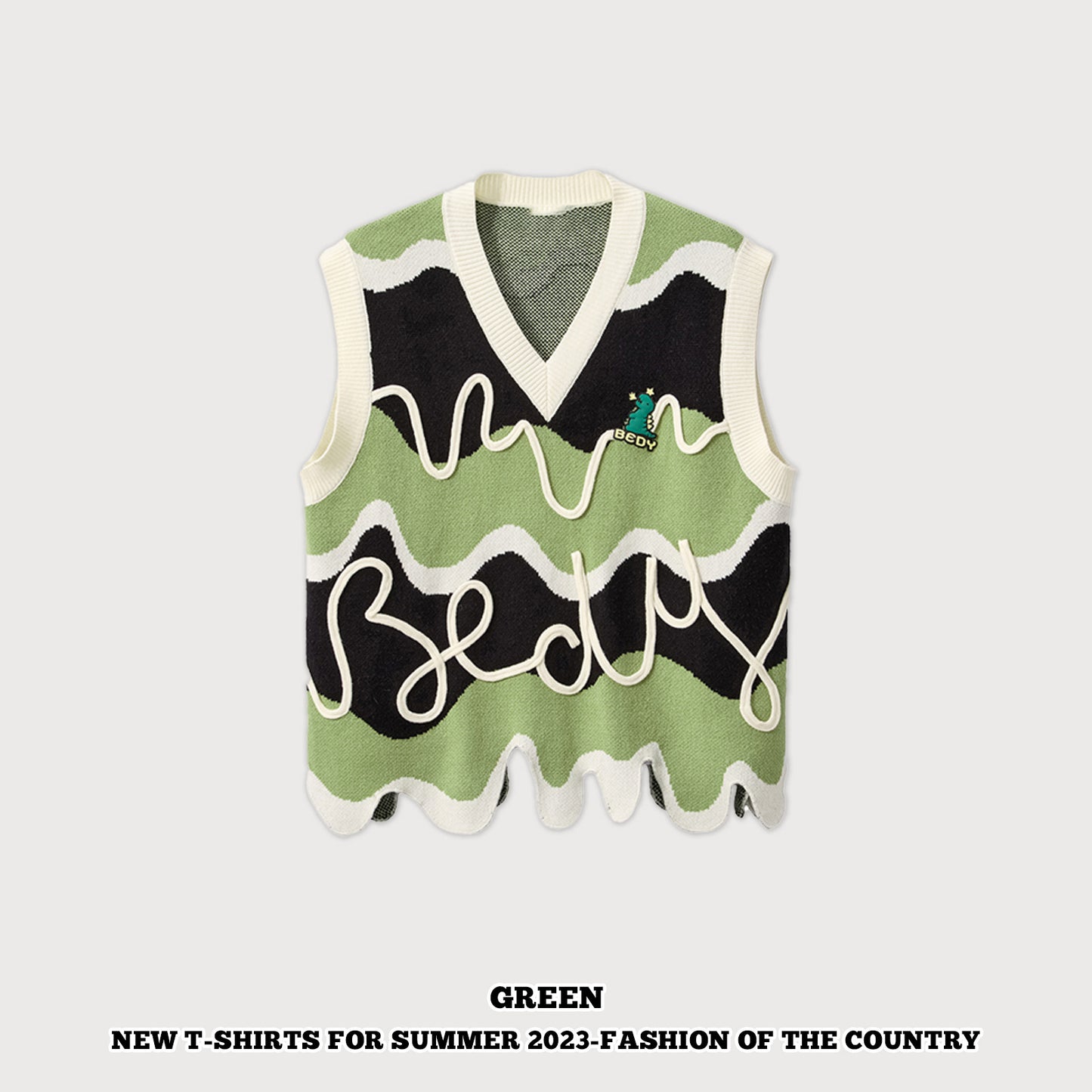 Dopamine Corrugated Sweater Vest