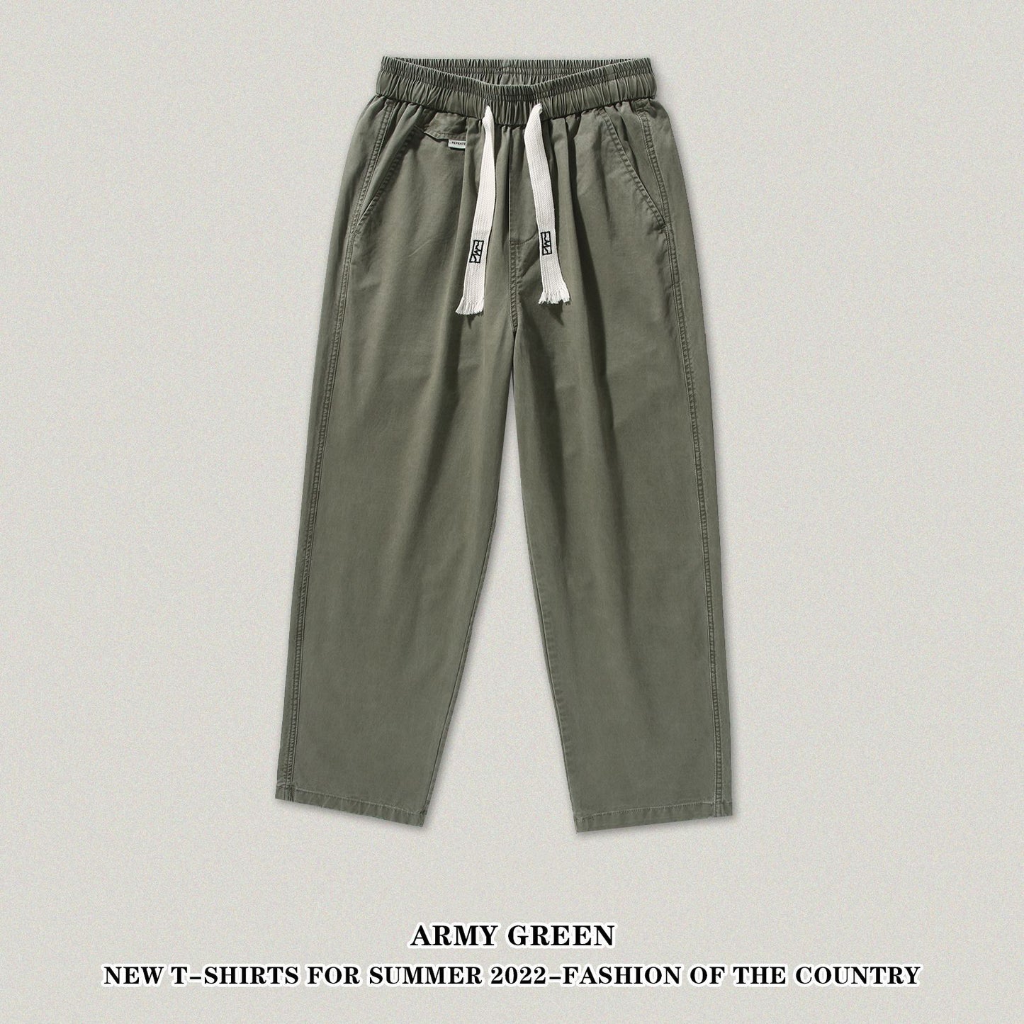 Wash Straight Leg Pants