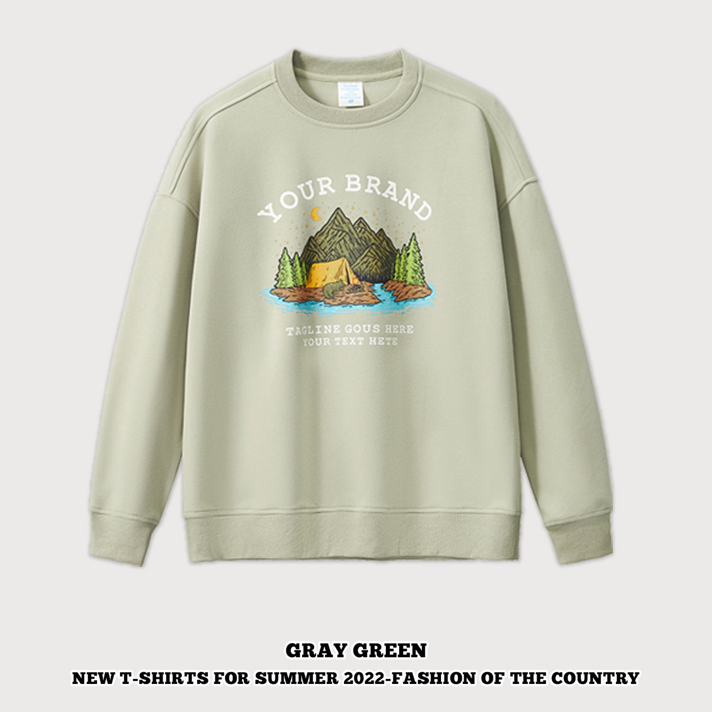 Crew Print Couple Sweatshirt