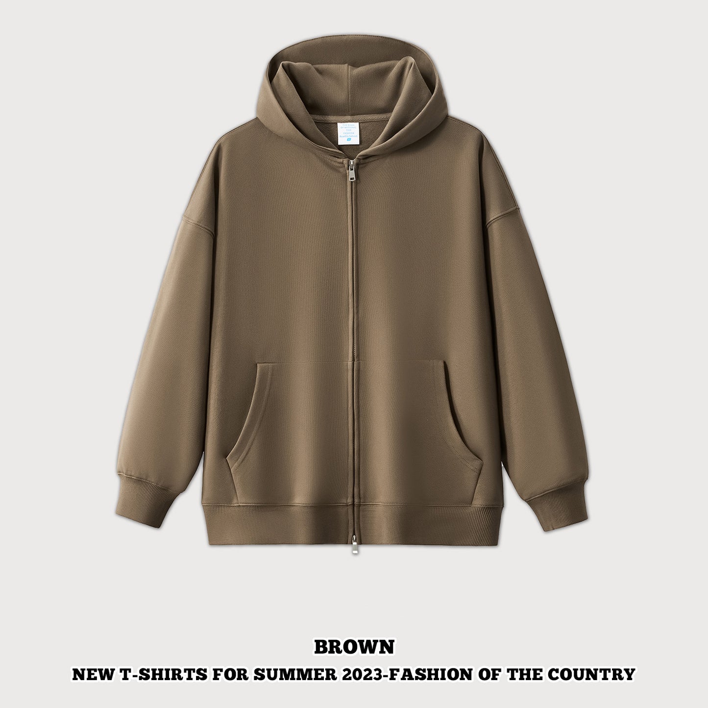 Oversized Full-Zip Hoodie