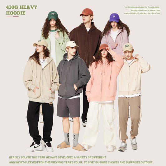 Full-Zip Polar Fleece Hoodie