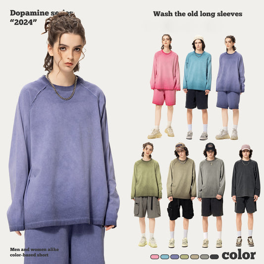 Dopamine Wash Long Sleeve Tee