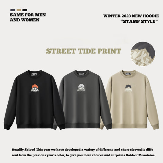 Crew Street Tide Print Sweatshirt