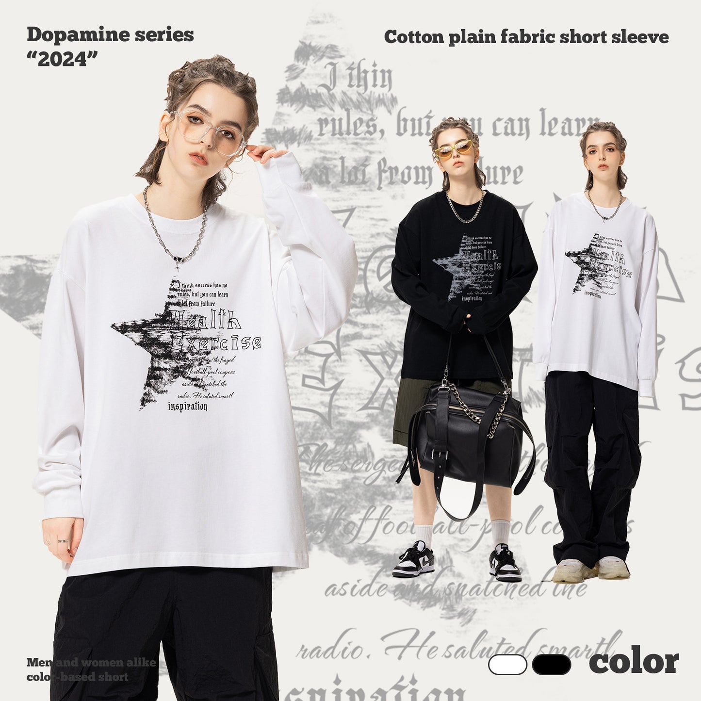 Star Print Long Sleeve Tee