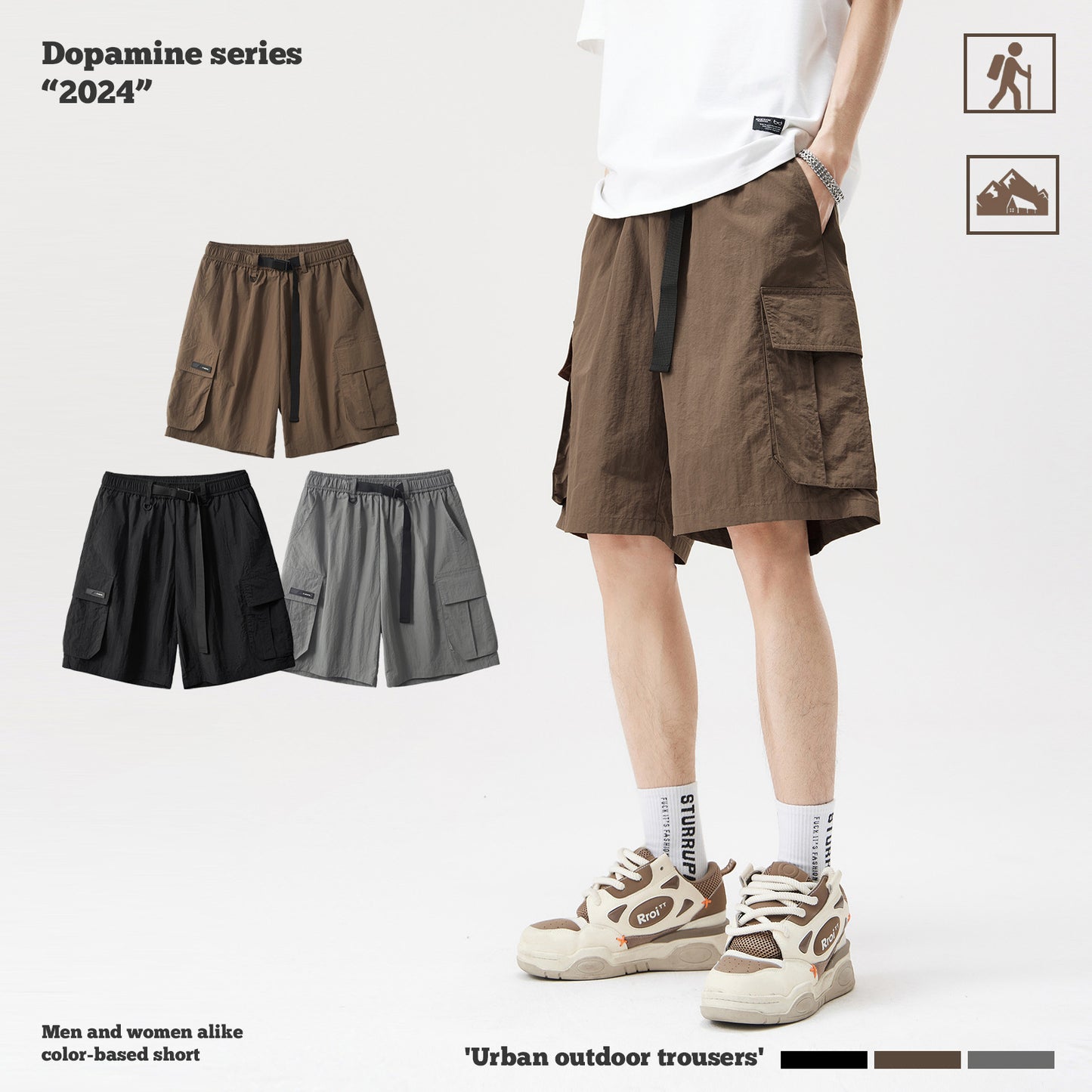 Straight Leg Cargo Shorts