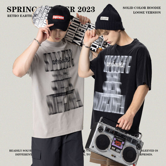 Wash Print Short Sleeve Tee