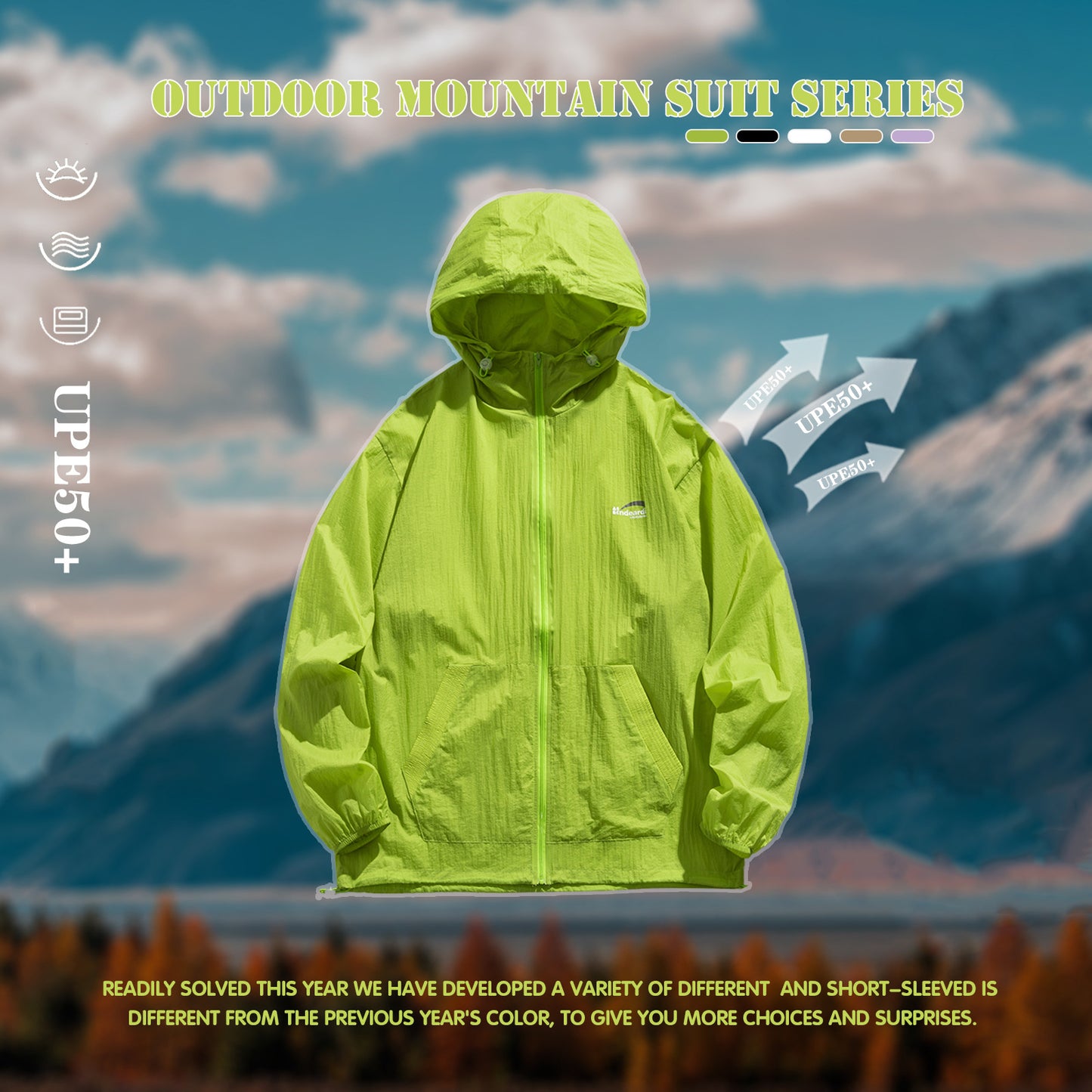 UPF 50+ Full-Zip Sun Protection Hoodie