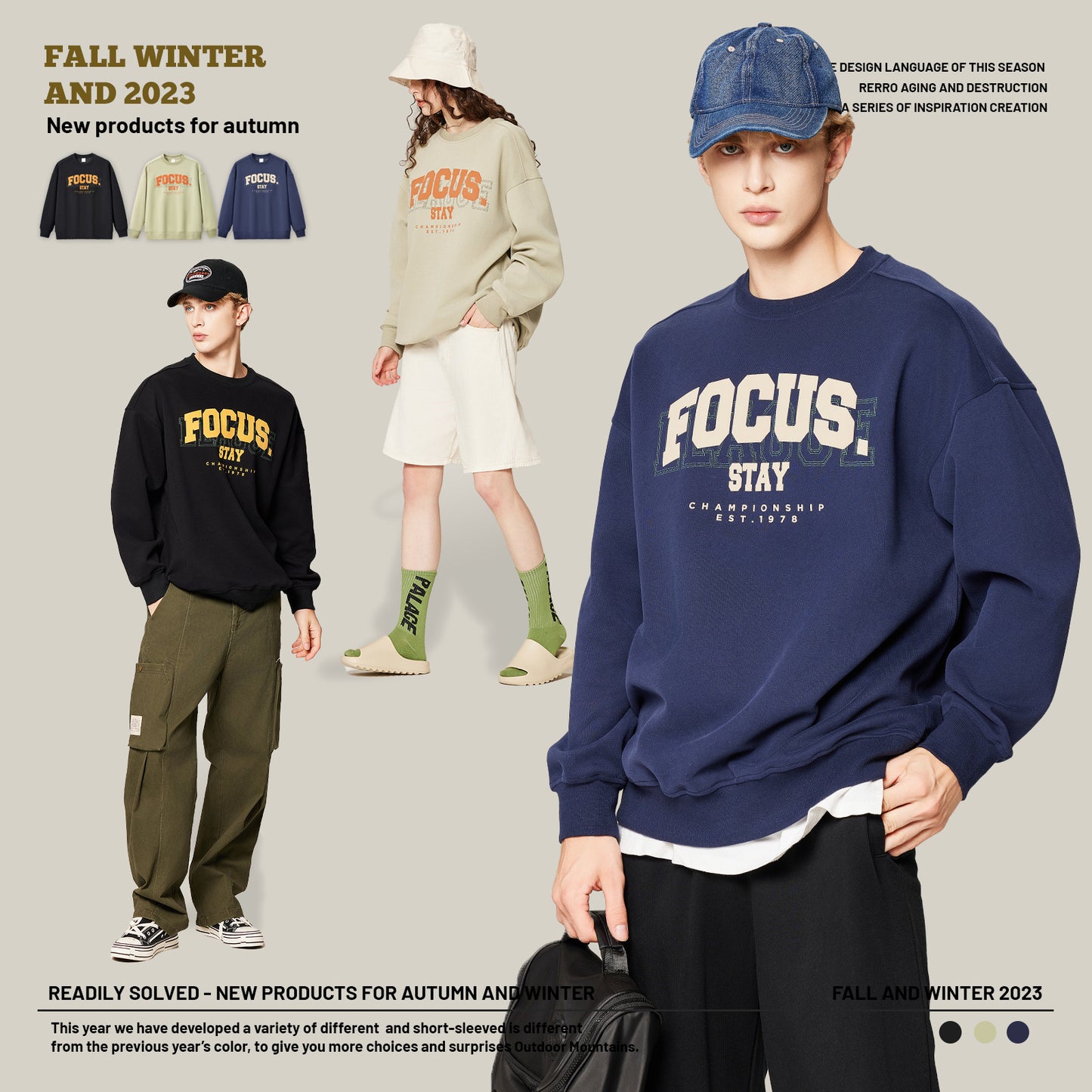 Crew Suede Foam Print Sweatshirt