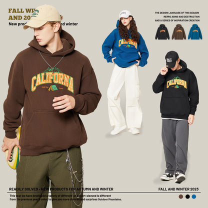 Print Fleece Hoodie