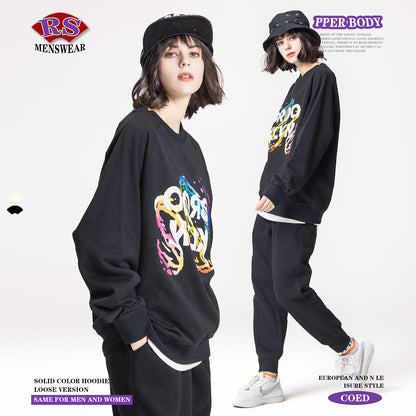 Crew Print French Terry Sweatshirt